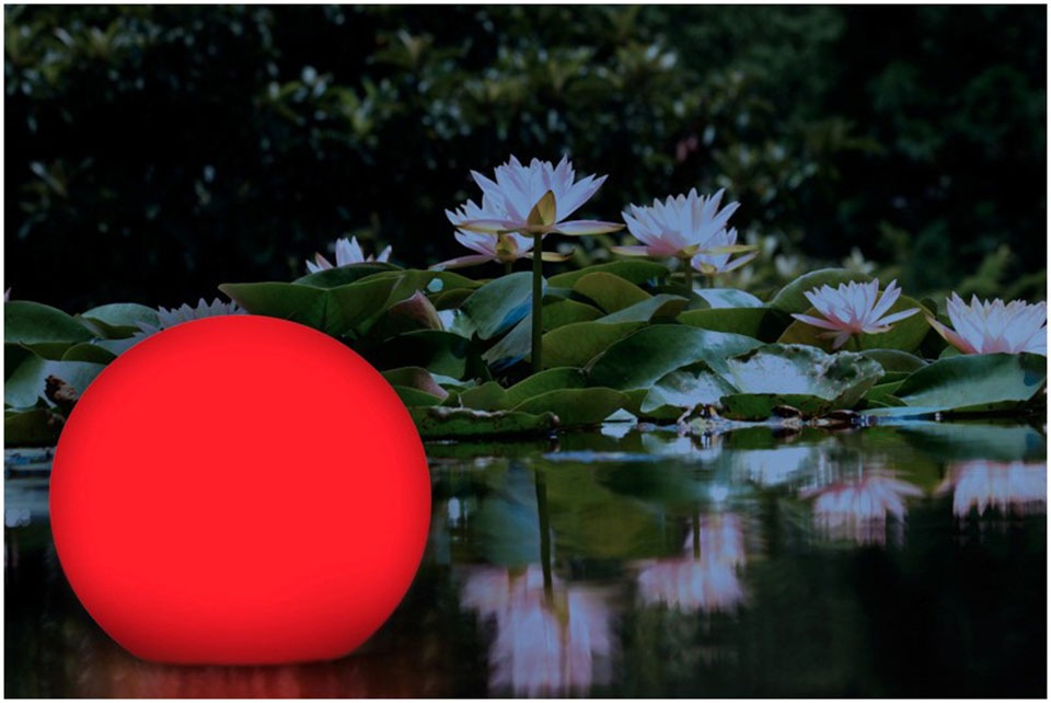 BONETTI LED Gartenleuchte »LED Solar Kugelleuchte 40 cm«, Leuchtmittel LED-Modul | LED fest integriert, schwimmfähig