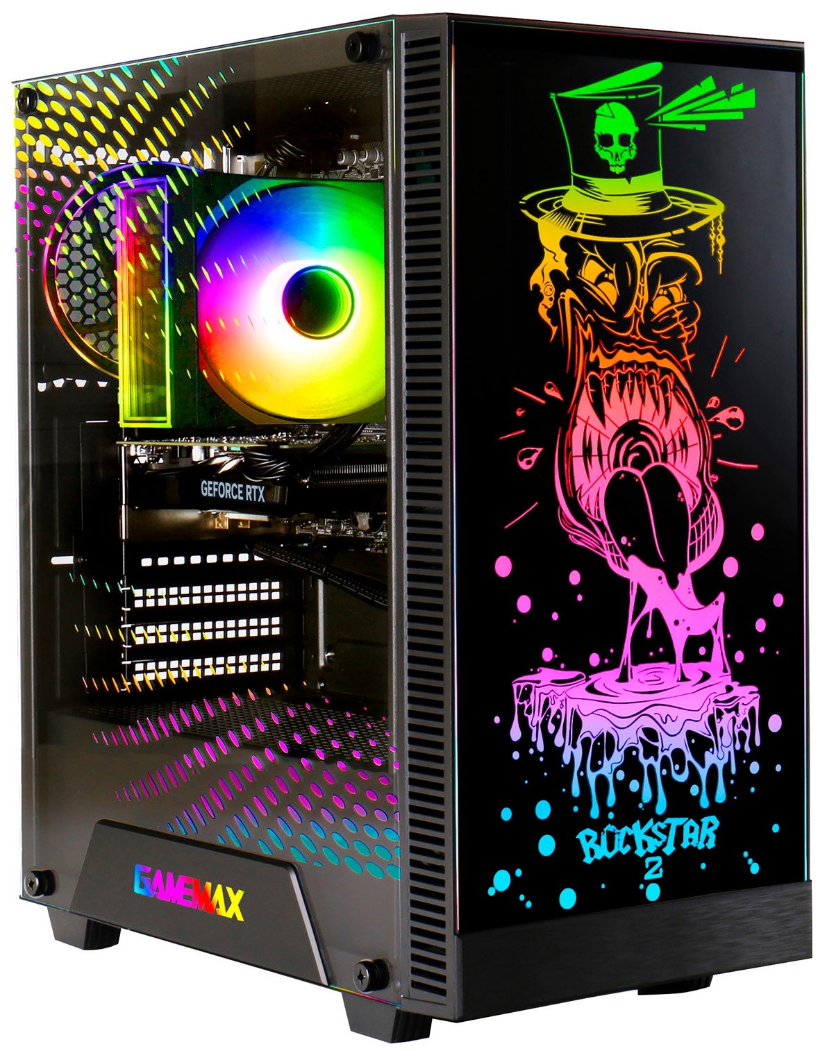 GAMEMAX Gaming-PC »Rockstar 8179 AMD Ryzen 7 5700X 32GB 1TB SSD RTX 5060Ti« Windows 11
