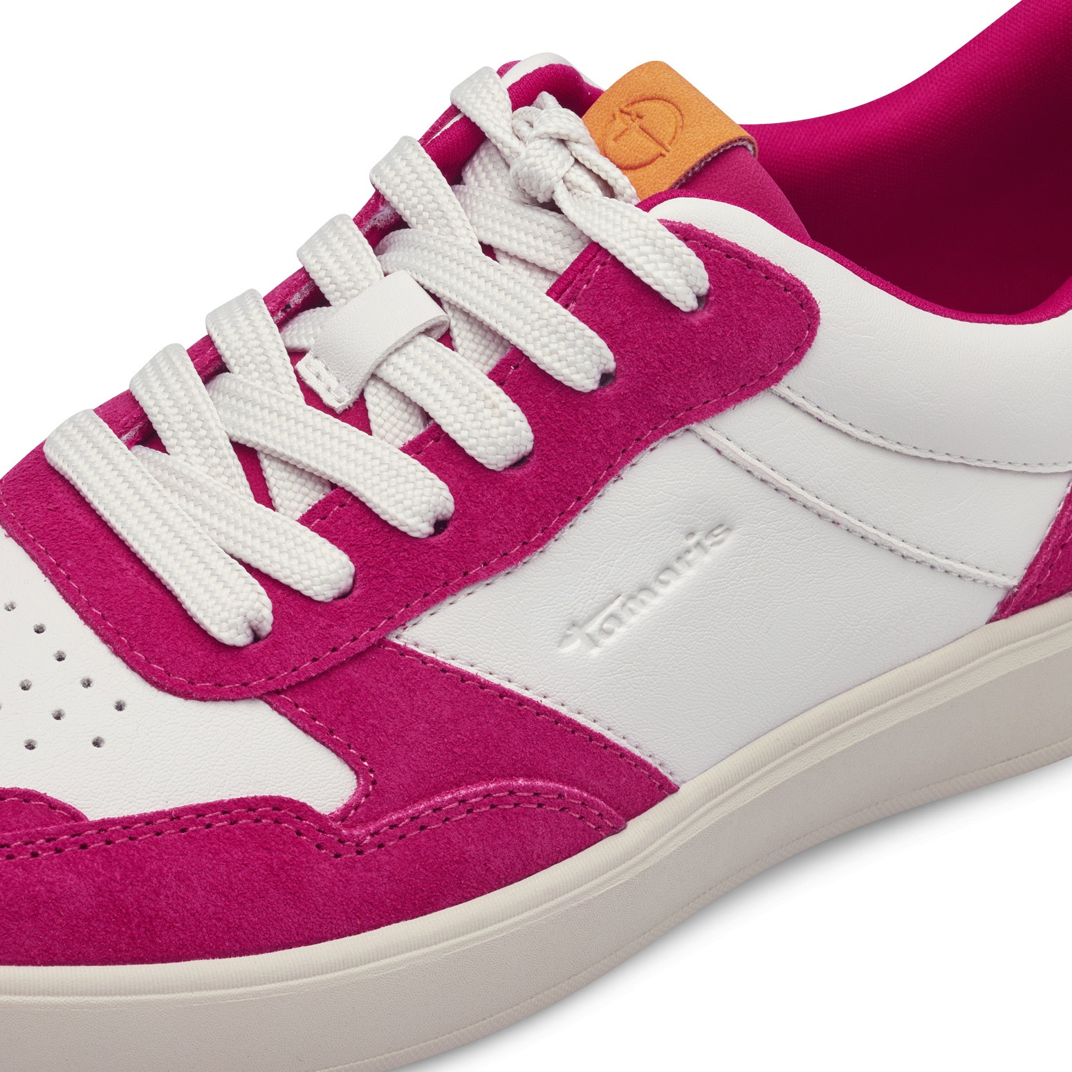 Tamaris Plateausneaker, Freizeitschuh, Halbschuh, Schnürschuh mit Kontrastbesätzen