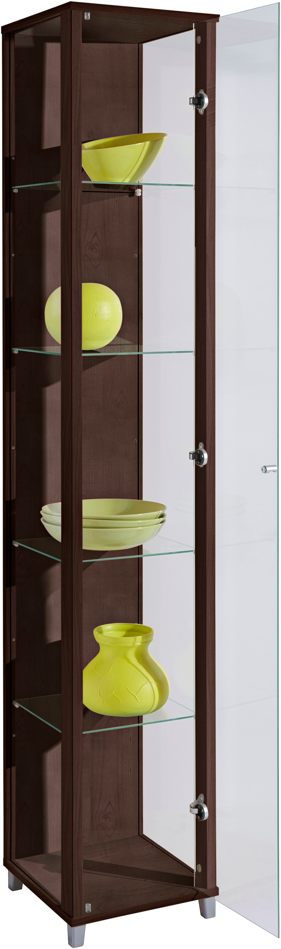 fif möbel Vitrine »OPTIMA Höhe ca. 172 cm«, Standvitrine/Glasvitrine 1x Glastür,perfekt für Sammler,Sammlervitrine