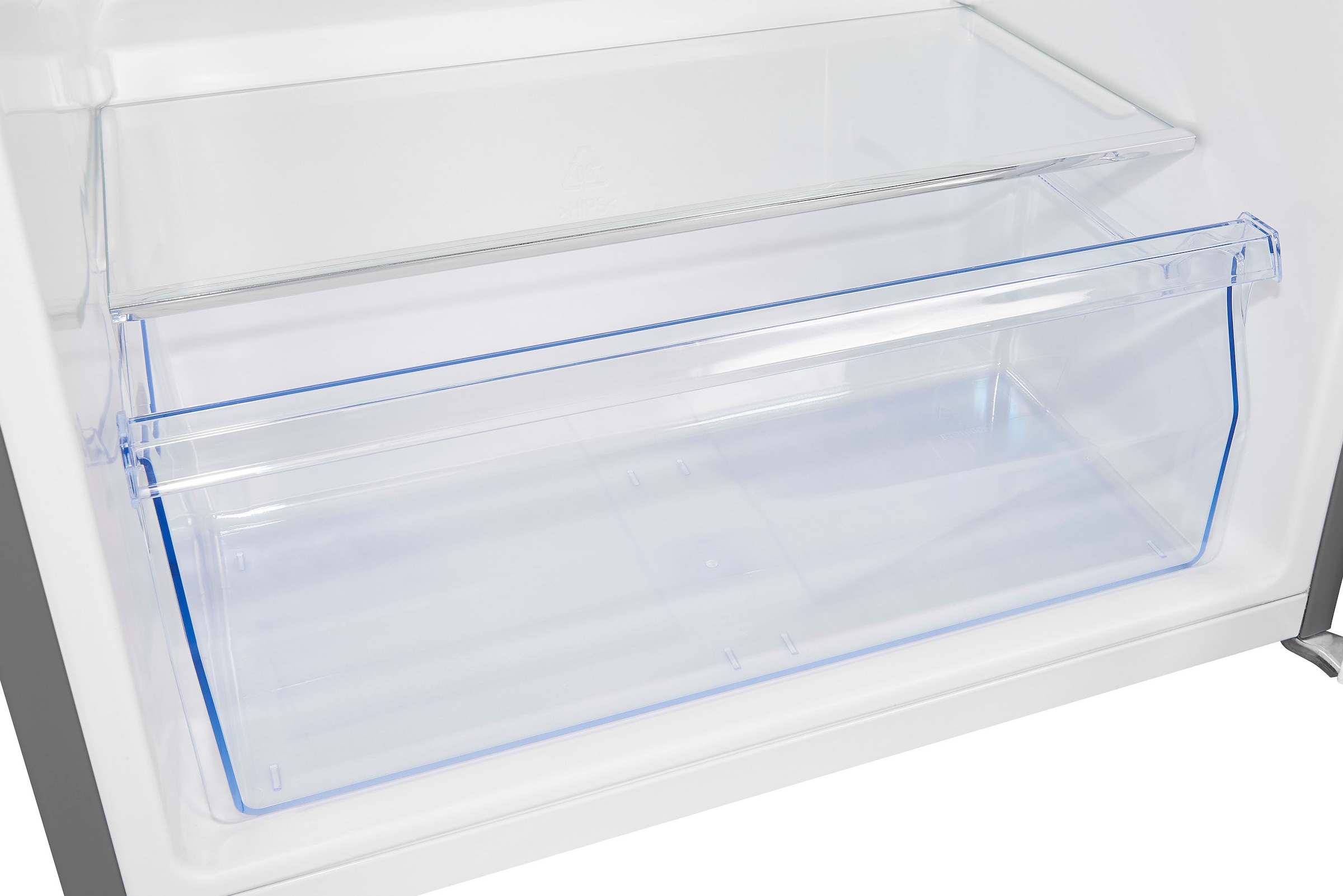exquisit Kühlschrank »KS18-4-H-170E inoxlook«, 136 L Volumen, 4 Sterne Gefrieren