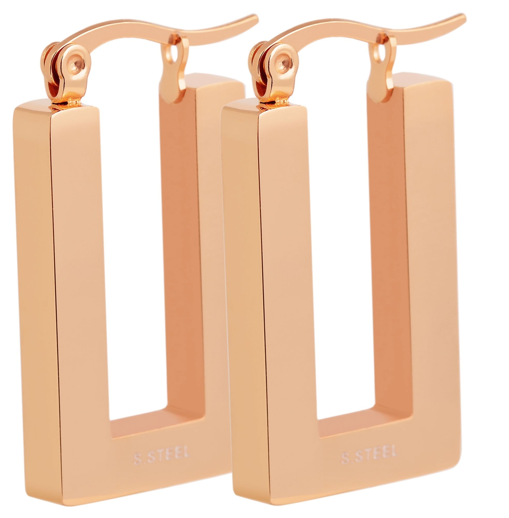 Adelia´s Paar Creolen »Damen Ohrringe ¿ Creole aus Edelstahl«