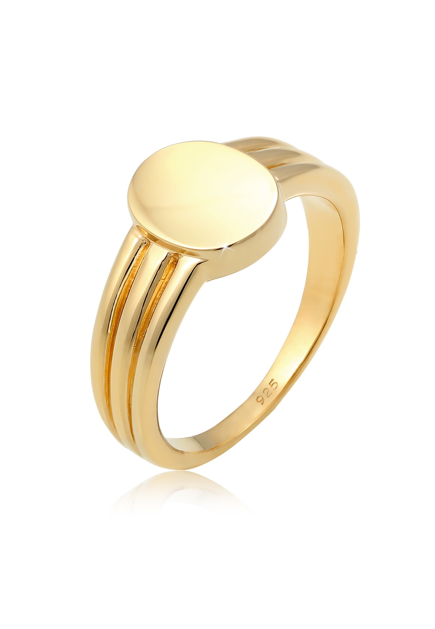 Elli Fingerring »Siegelring Basic Blogger Geo 925 Sterling Silber«