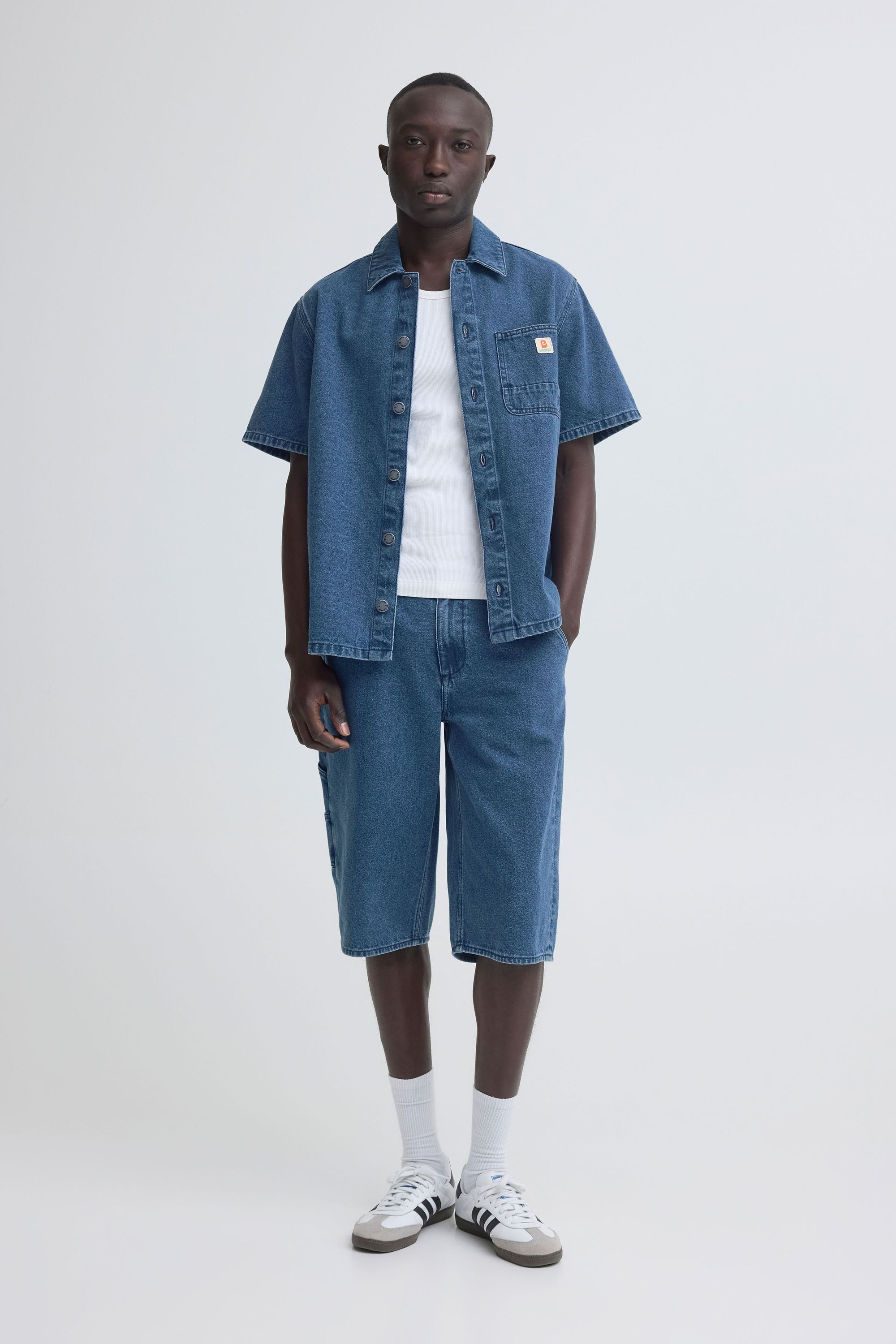Blend Jeanshemd »Jeanshemd BHIgs Overshirt Workwear«