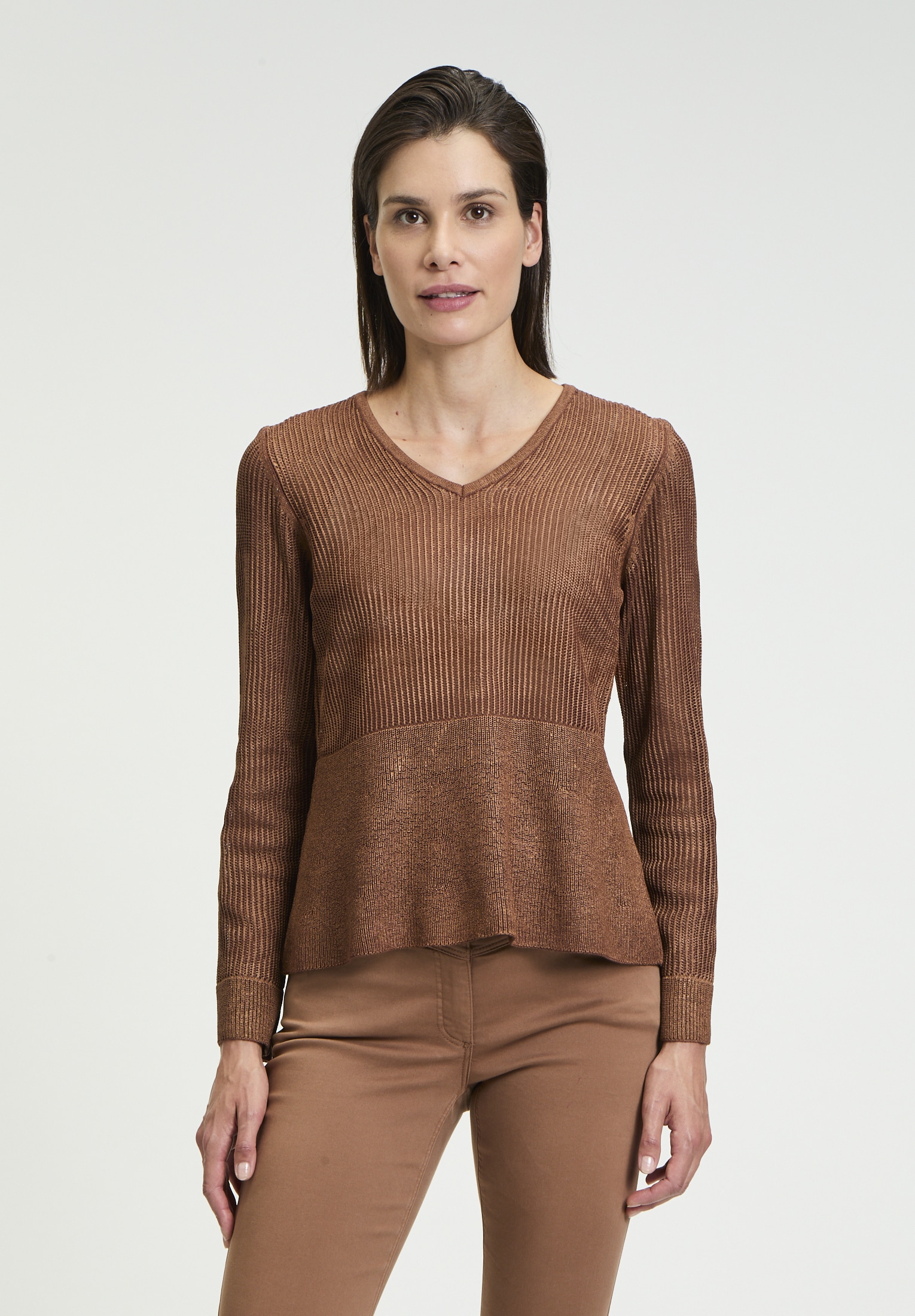 Betty Barclay Rundhalspullover »Feinstrickpullover mit Lochmuster«