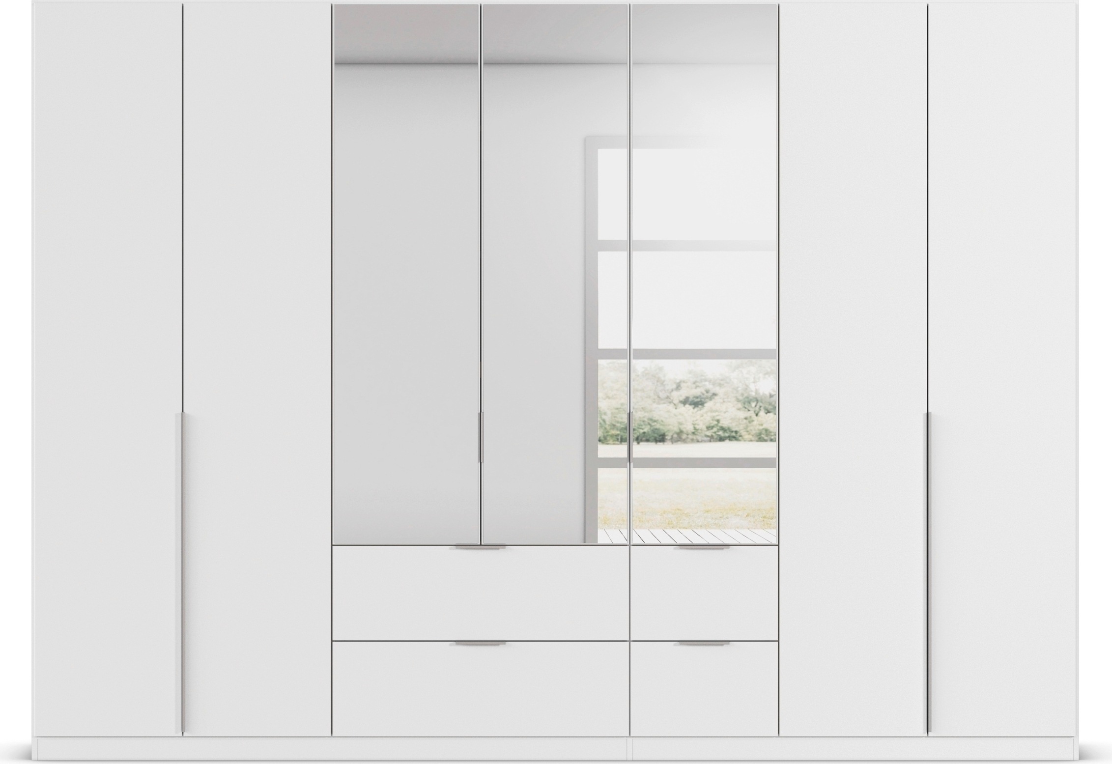 rauch Drehtürenschrank »Kleiderschrank Schrank Garderobe AGORDO mit Dekor- oder Hochglanzfront«, (in zwei Griff-Farben, Breiten 91-360 cm), mit Außenschubkästen, in 7 Breiten und 2 Höhen MADE IN GERMANY