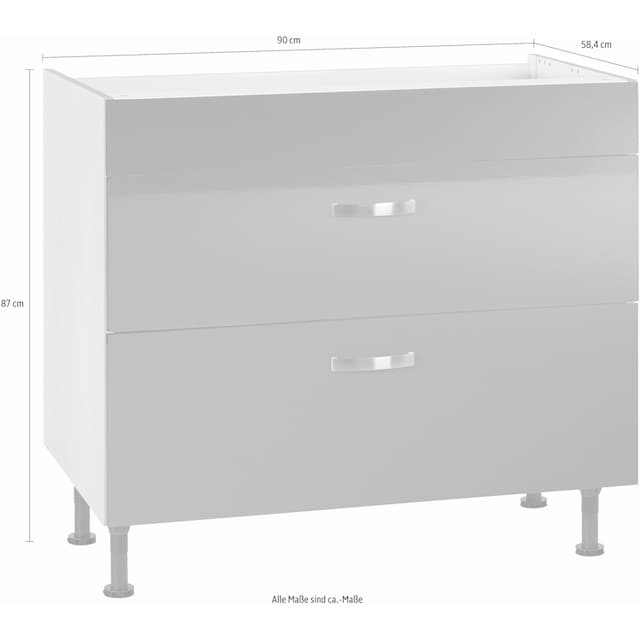 OPTIFIT Kochfeldumbauschrank »Cara«, Breite 90 cm, mit Vollauszügen und  Soft-Close-Funktion kaufen im OTTO Online Shop