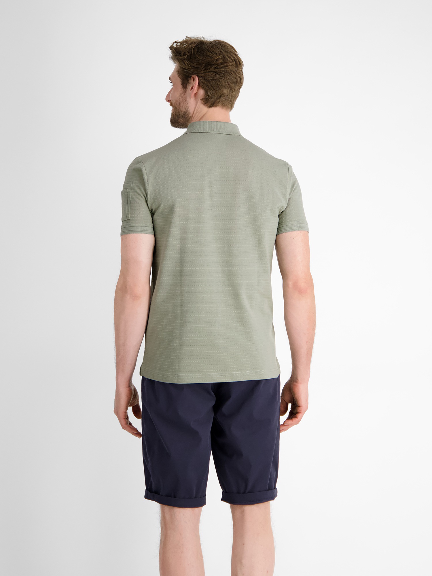 LERROS Poloshirt »LERROS Herren Poloshirt, tonal gestreift«