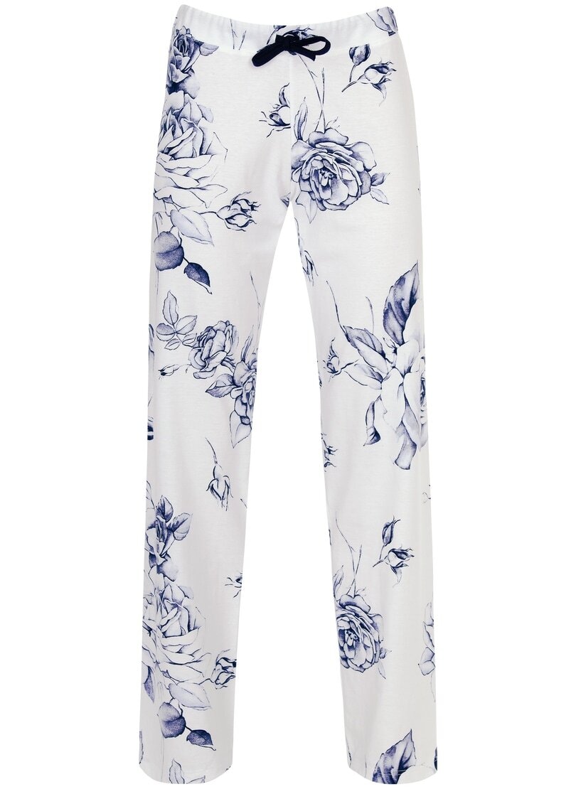 Trigema Jerseyhose »TRIGEMA Schlafanzughose mit modischem Rosen-Motiv«