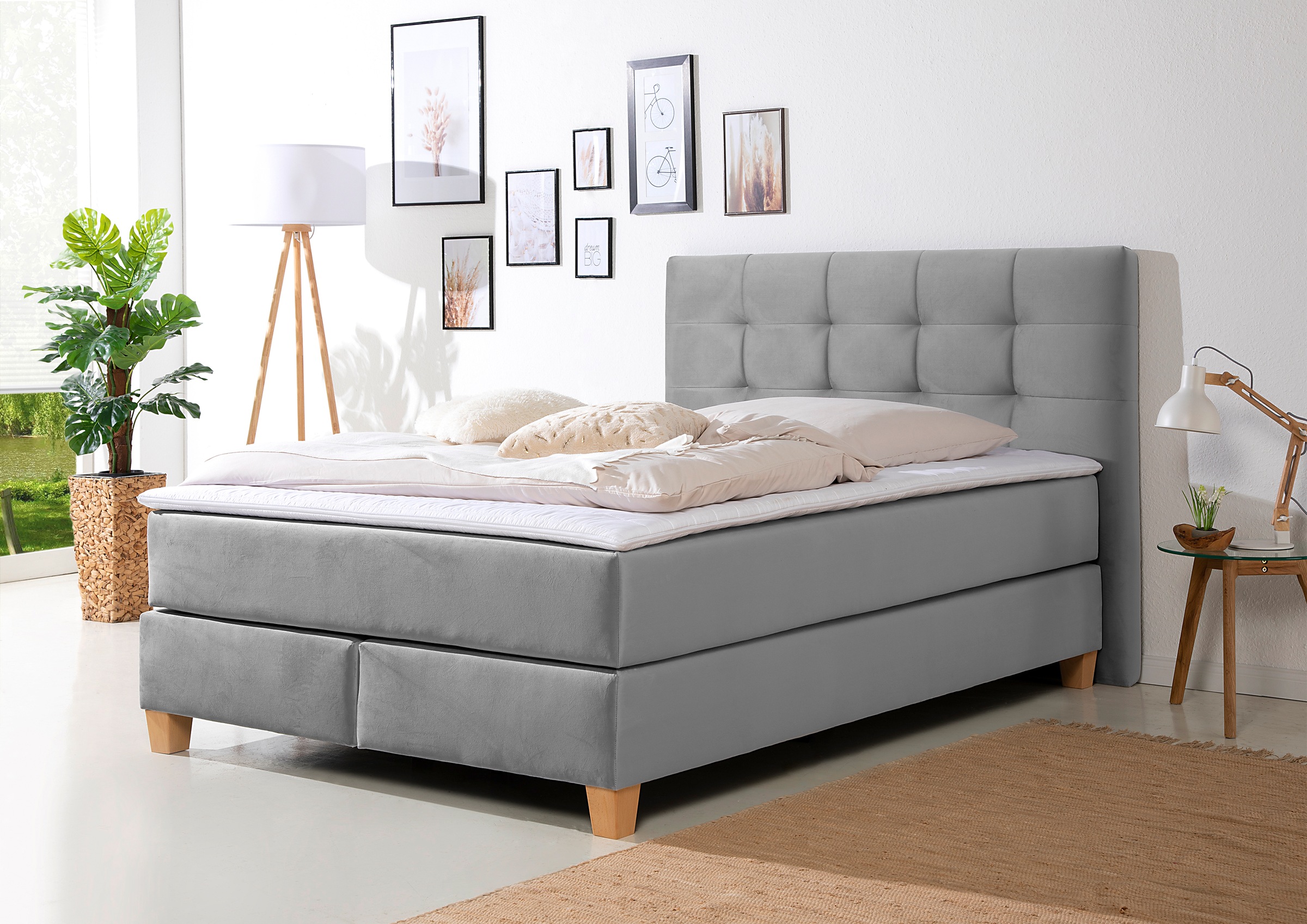 Home affaire Boxspringbett »Moulay« inkl. Topper, in  3 Härtegraden, TFK auch in Härtegrad 4