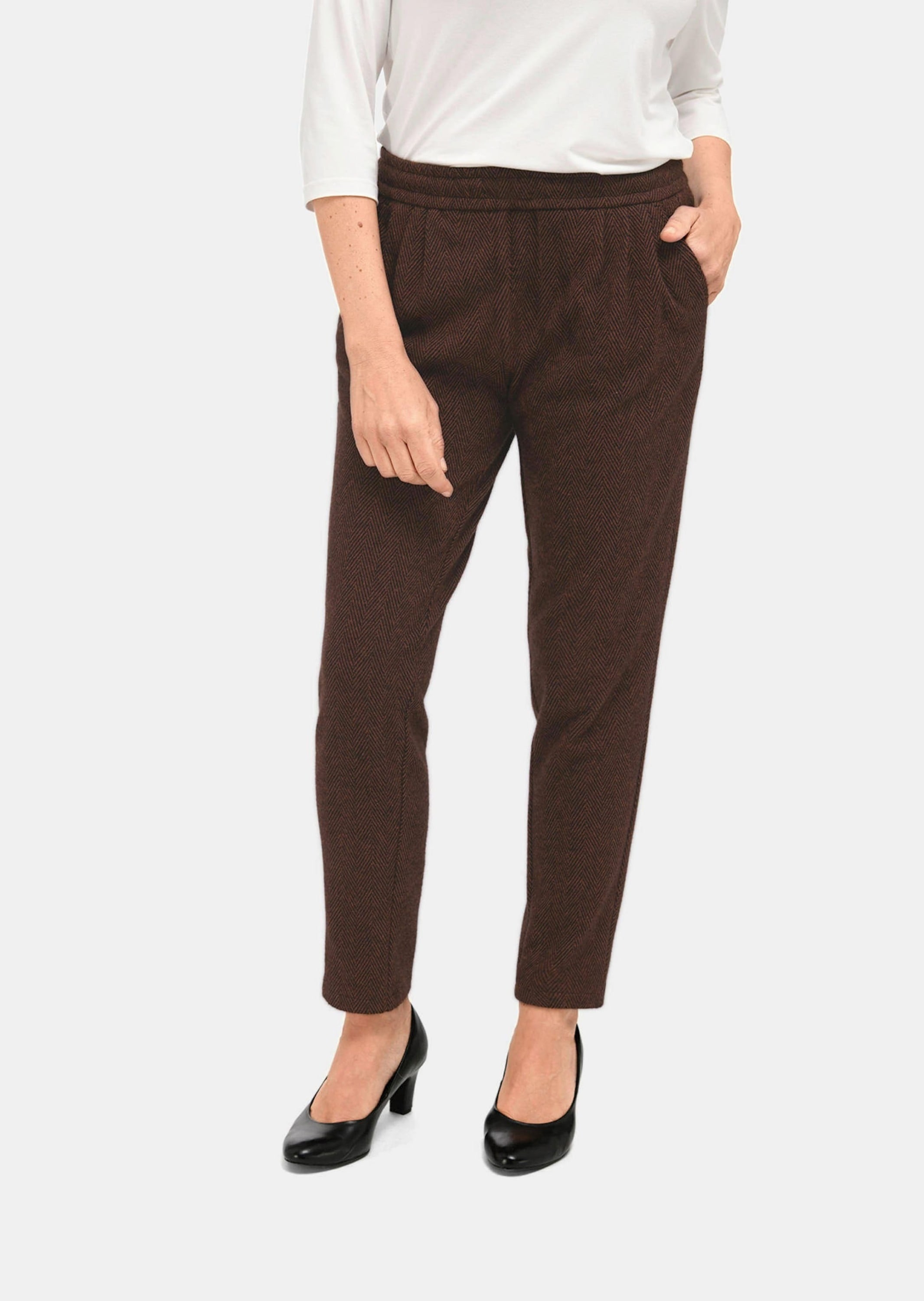 GOLDNER Schlupfhose »Wärmende Schlupfhose LOUISA in knitterarmer Ware«