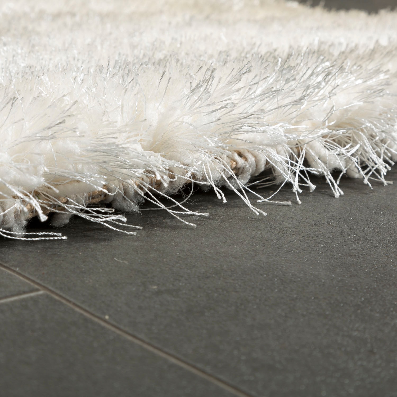 Paco Home Hochflor-Teppich »Touch 100«, rechteckig, 49 mm Höhe, weicher Uni Shaggy mit Glanz Garn, Wohnzimmer