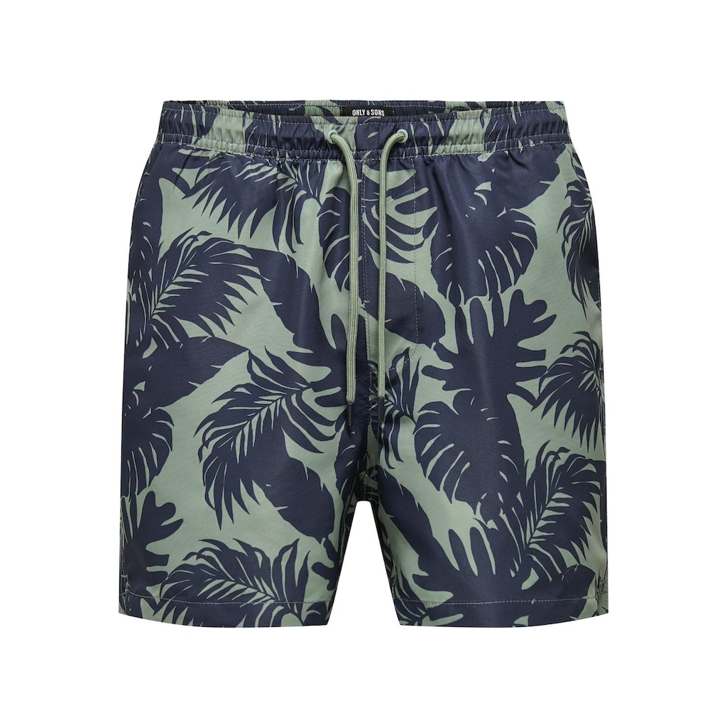 ONLY & SONS Badeshorts »ONSTED LIFE SWIM SHORT FLOWER AOP 2«