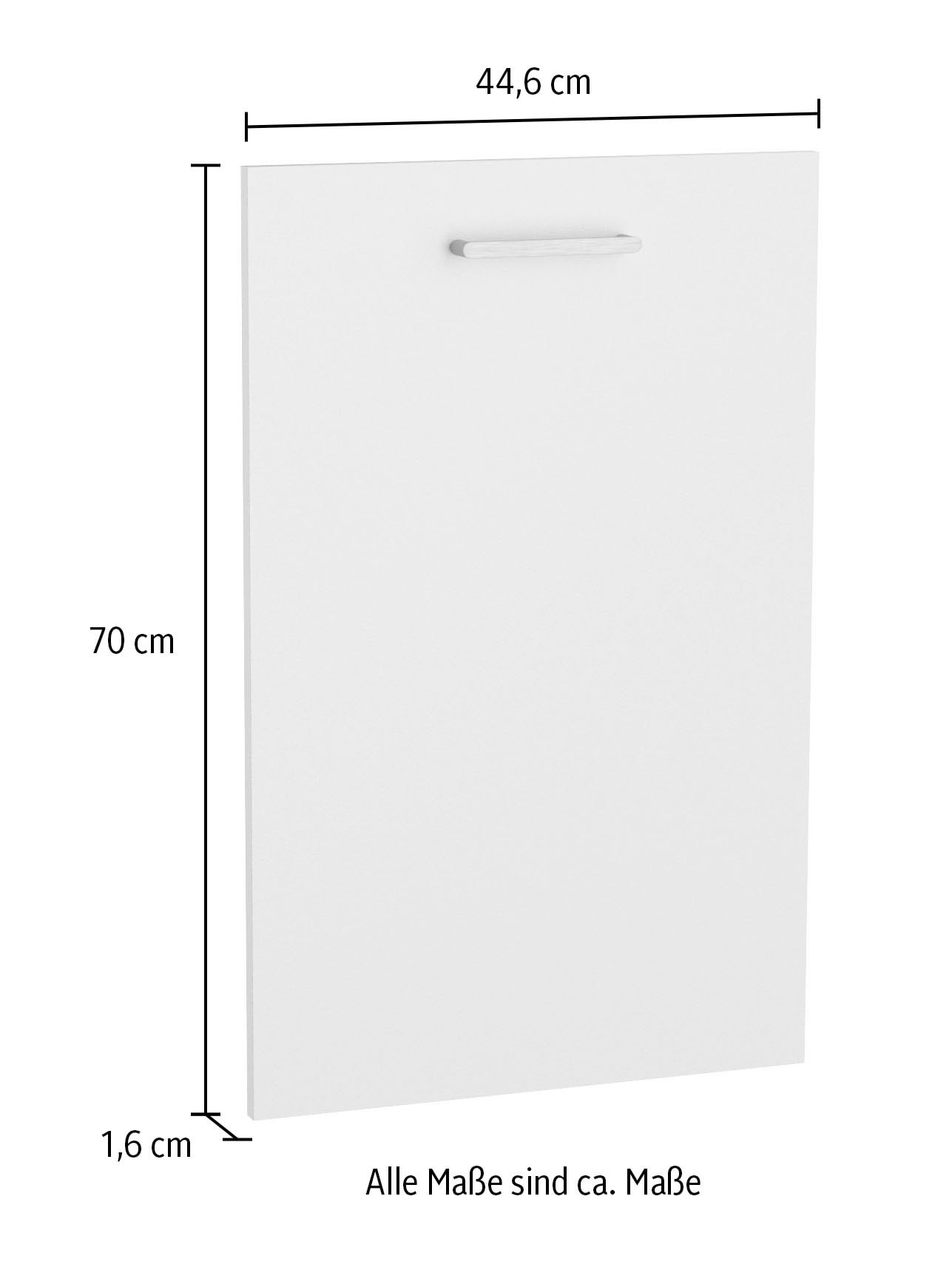 KOCHSTATION Frontblende »KS-Lucy« Breite 45 cm, Metallgriff, für vollintegrierten Geschirrspüler