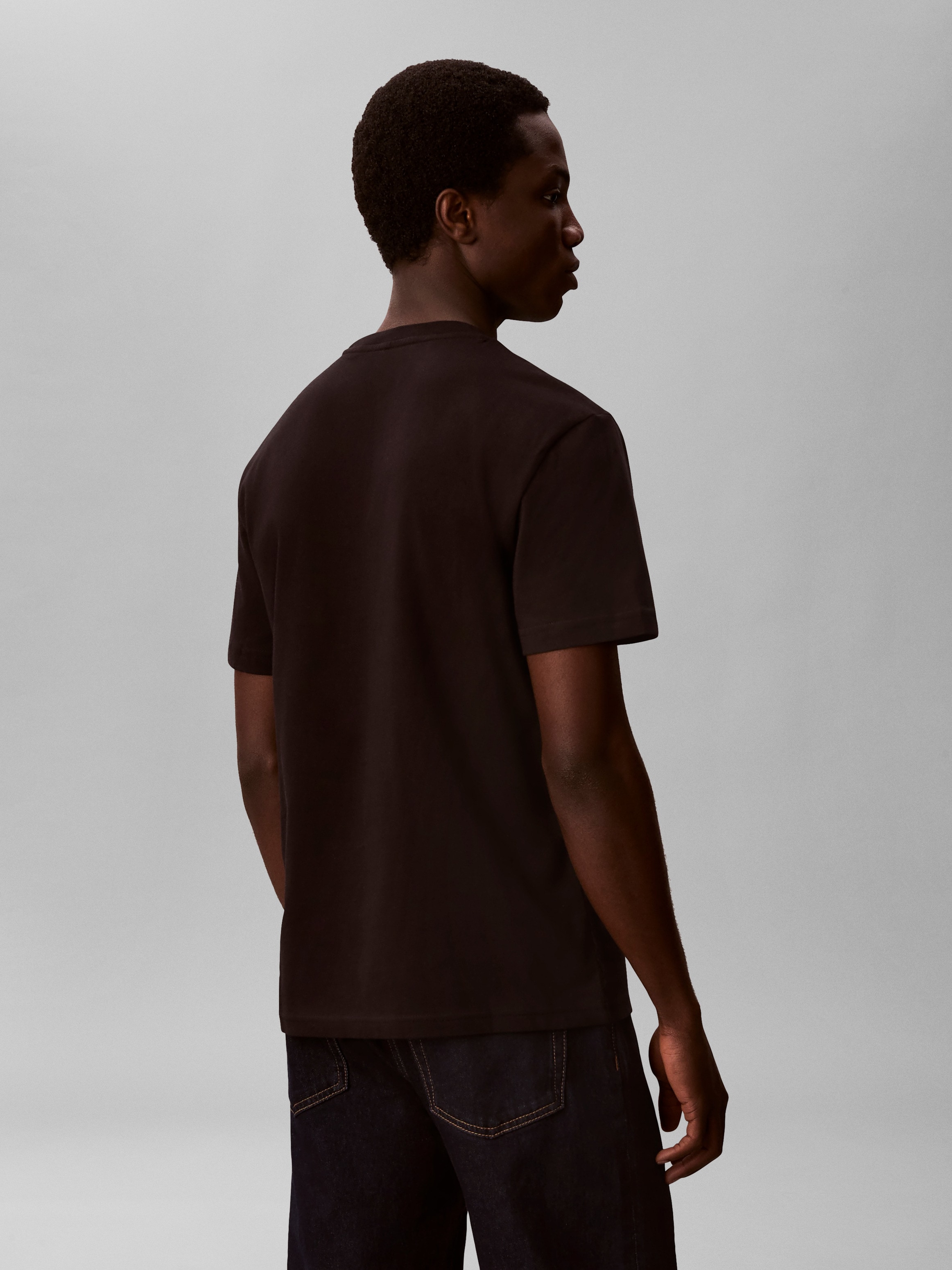 Calvin Klein T-Shirt Rundhalsausschnitt, Regular Fit, Logoschriftzug