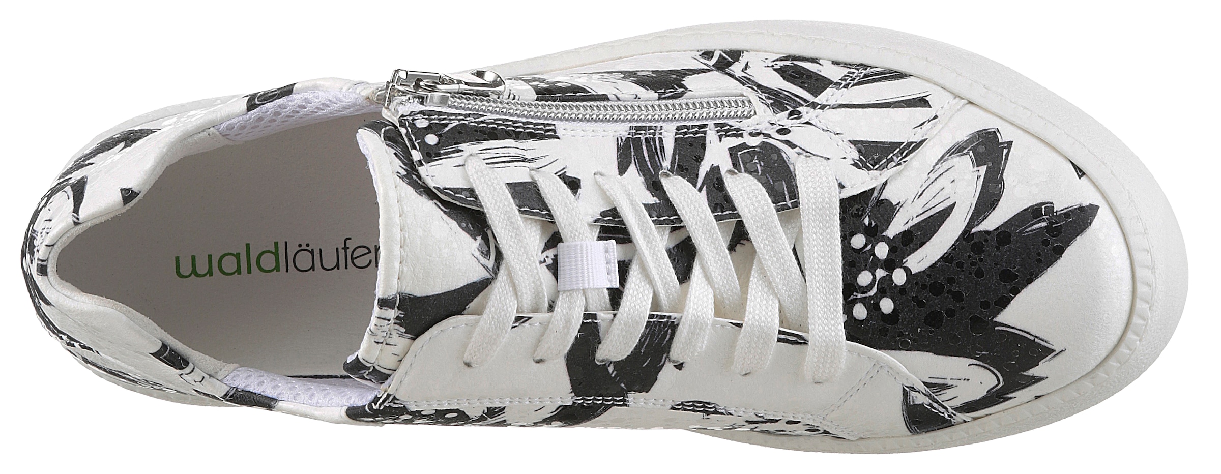Waldläufer Plateausneaker »H-NICKY«, Freizeitschuh, Halbschuh, Schnürschuh mit seitlichem Reißverschluss