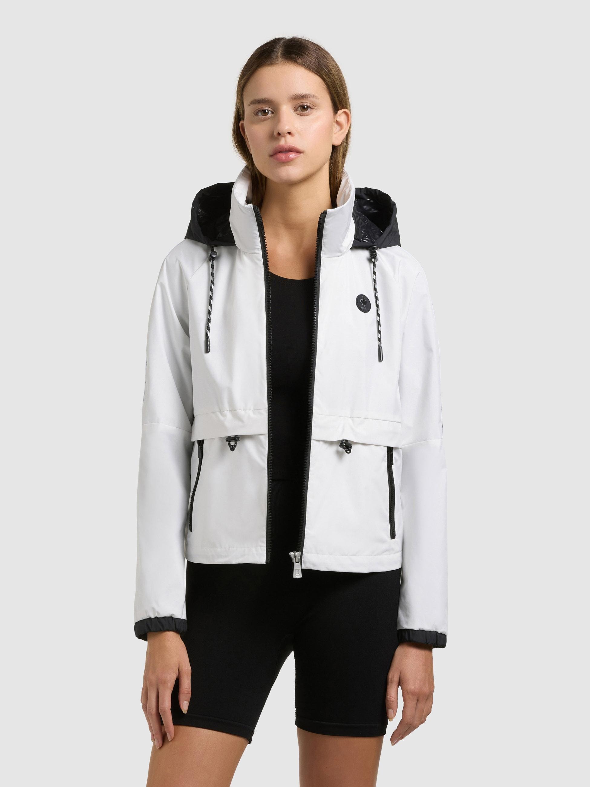 khujo Windbreaker »Windbreaker Olia« mit Kapuze Übergangsjacke mit im Kragen verstaubarer Kapuze