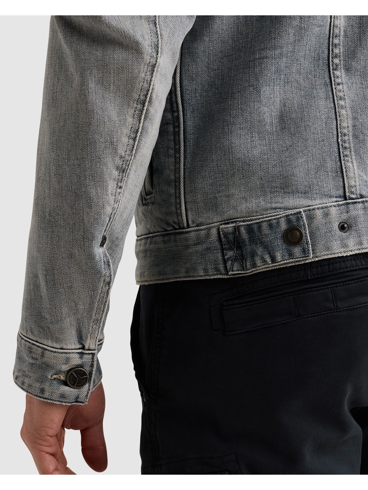 PME LEGEND Jeansjacke mit Logo Stickereien