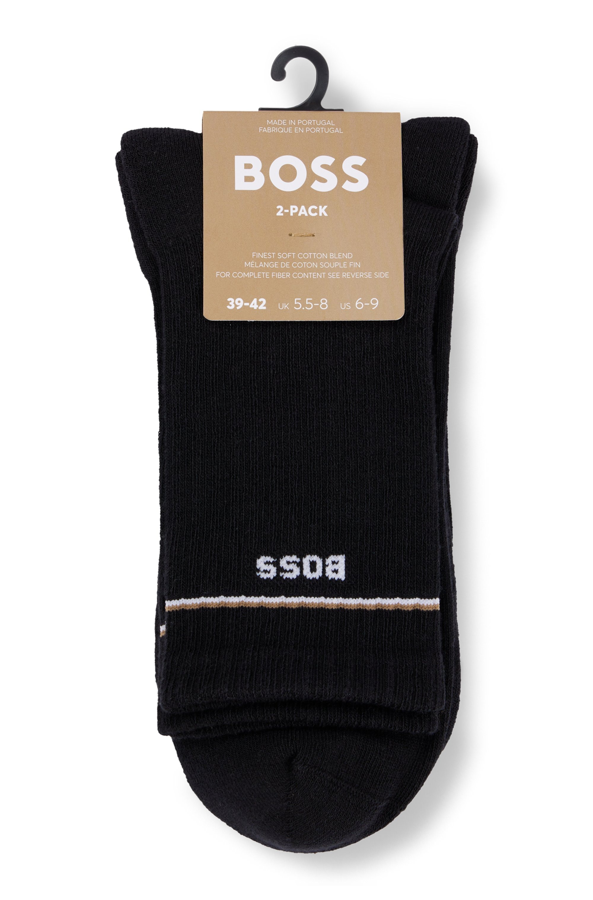 BOSS Socken »2P QS Iconic CC W«, (Packung, 2 Paar, 2er), mit BOSS-Logoschriftzug
