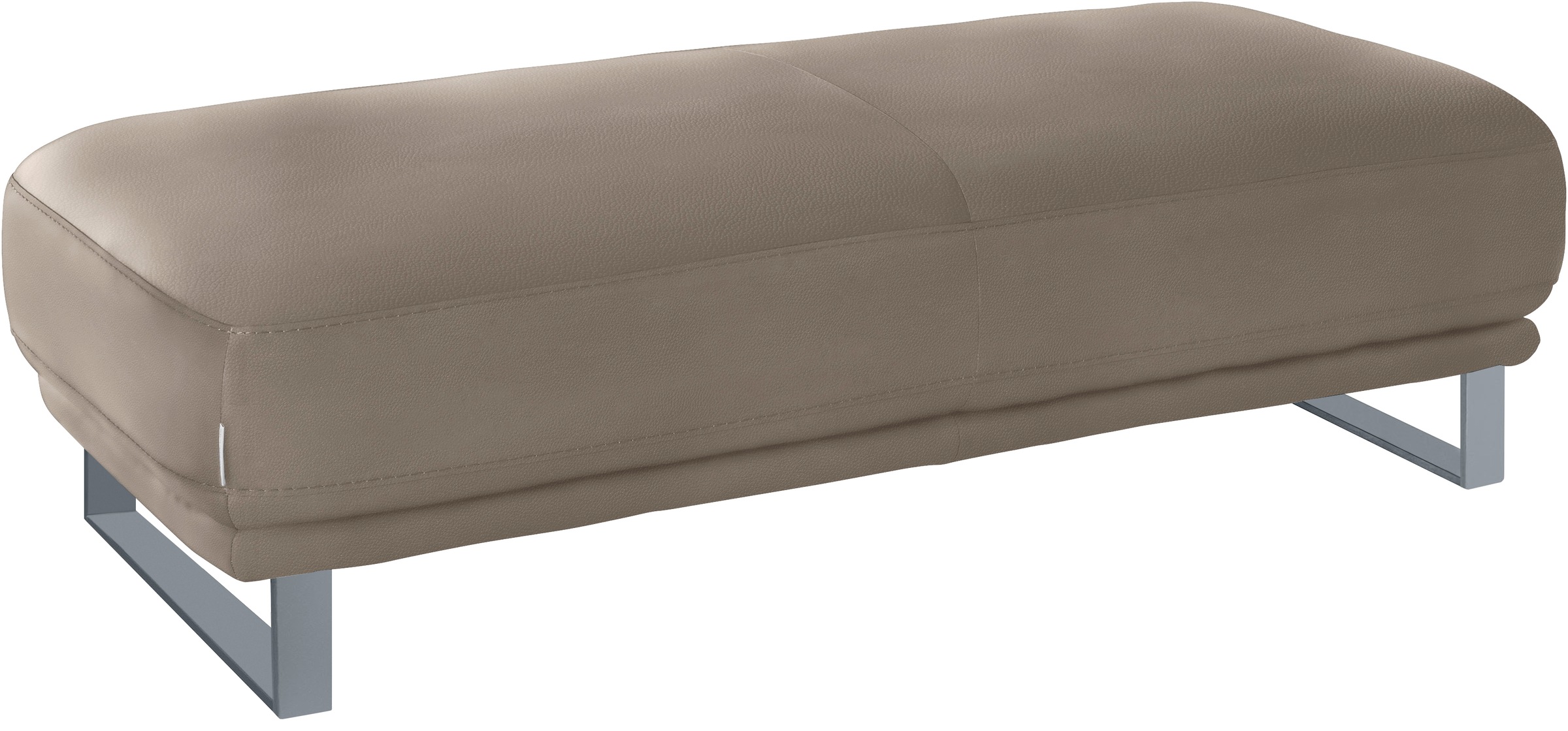 W.SCHILLIG Hocker »montanaa« mit Metallkufen in Silber matt, Breite 141 cm