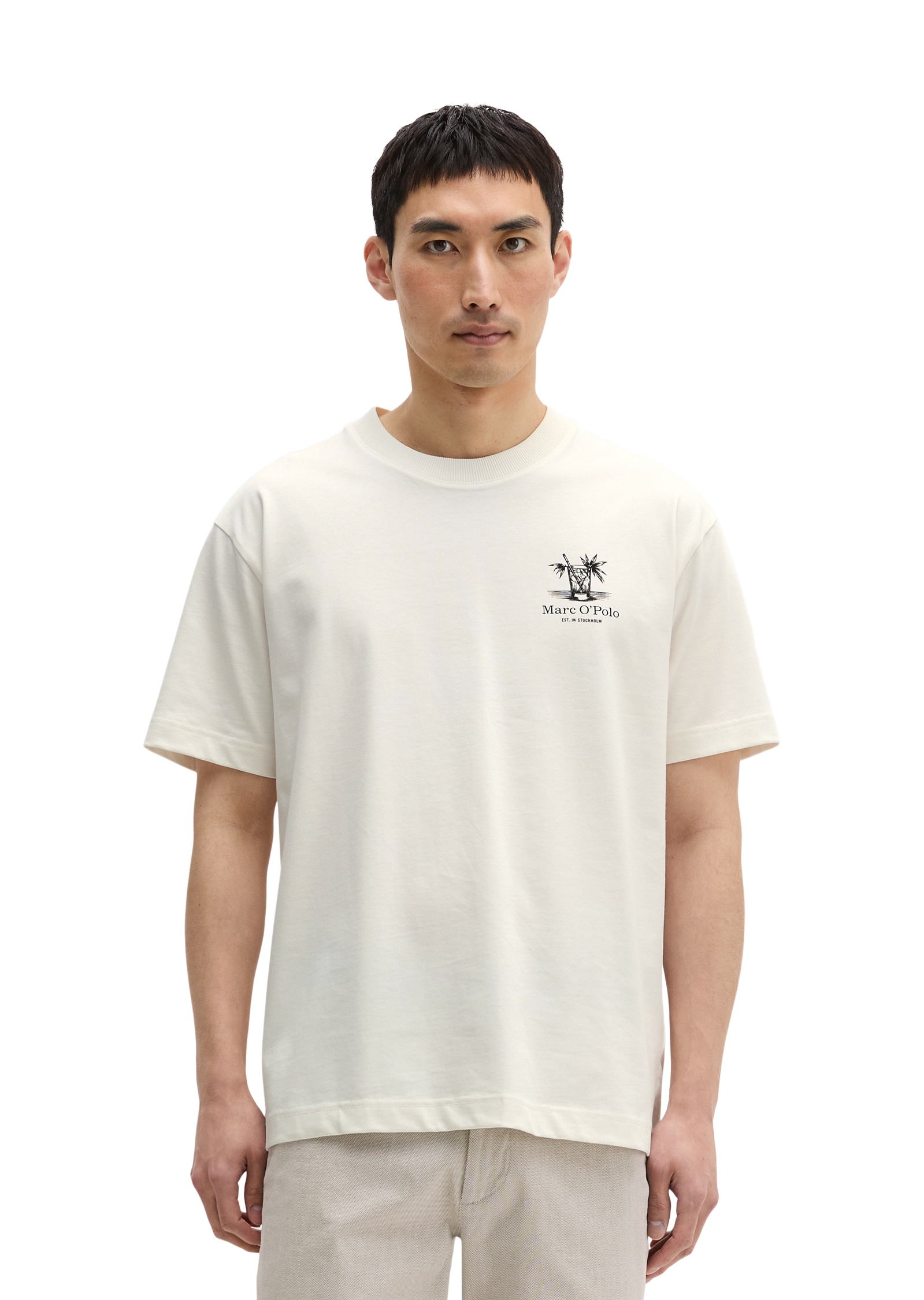 Marc O'Polo T-Shirt loose mit sommerlichem Rückenprint