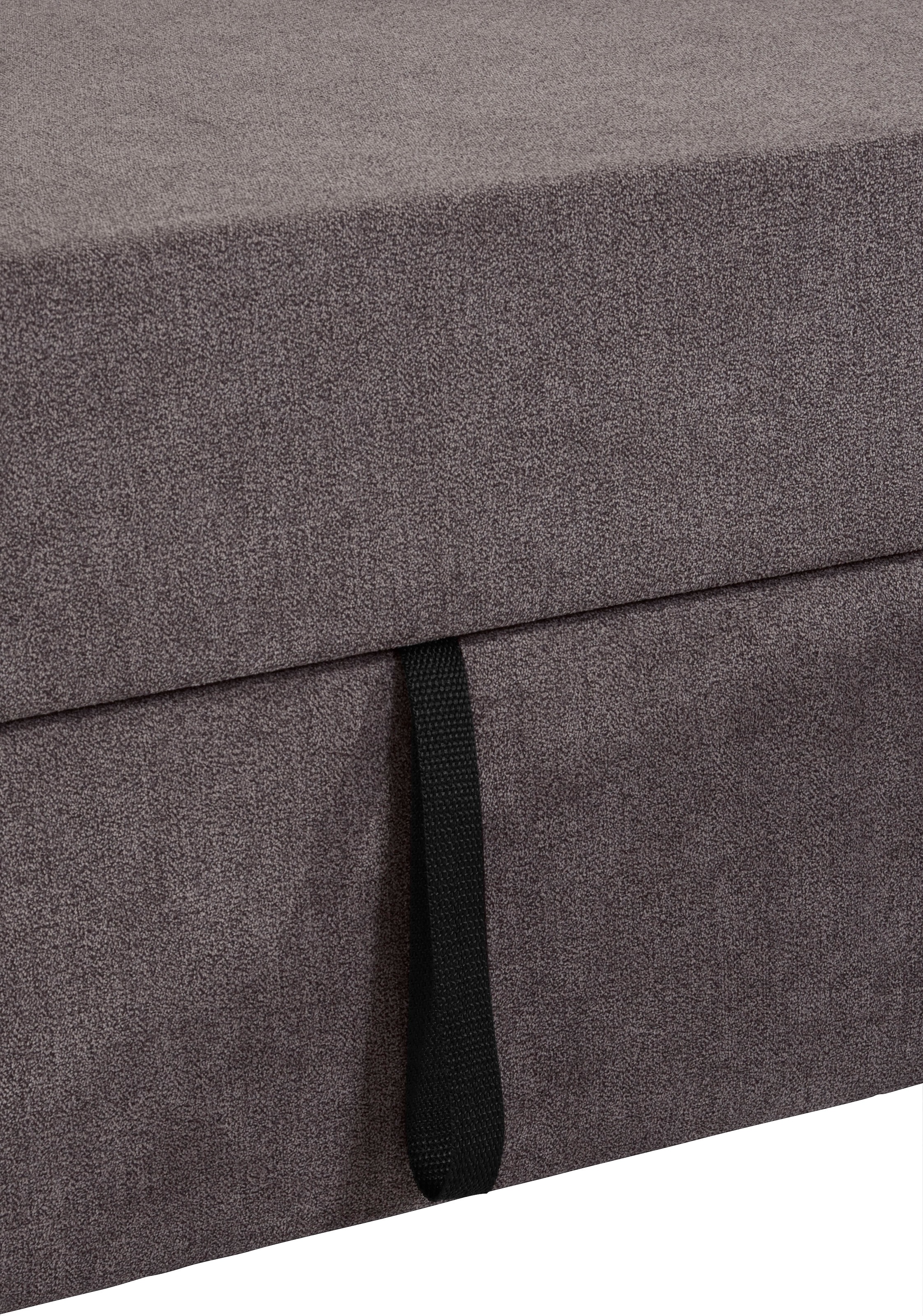 DOMO collection Ecksofa »Sarafina zeitlos und komfortabel, optional mit Federkern, L-Form«, wahlweise mit Bettfunktion