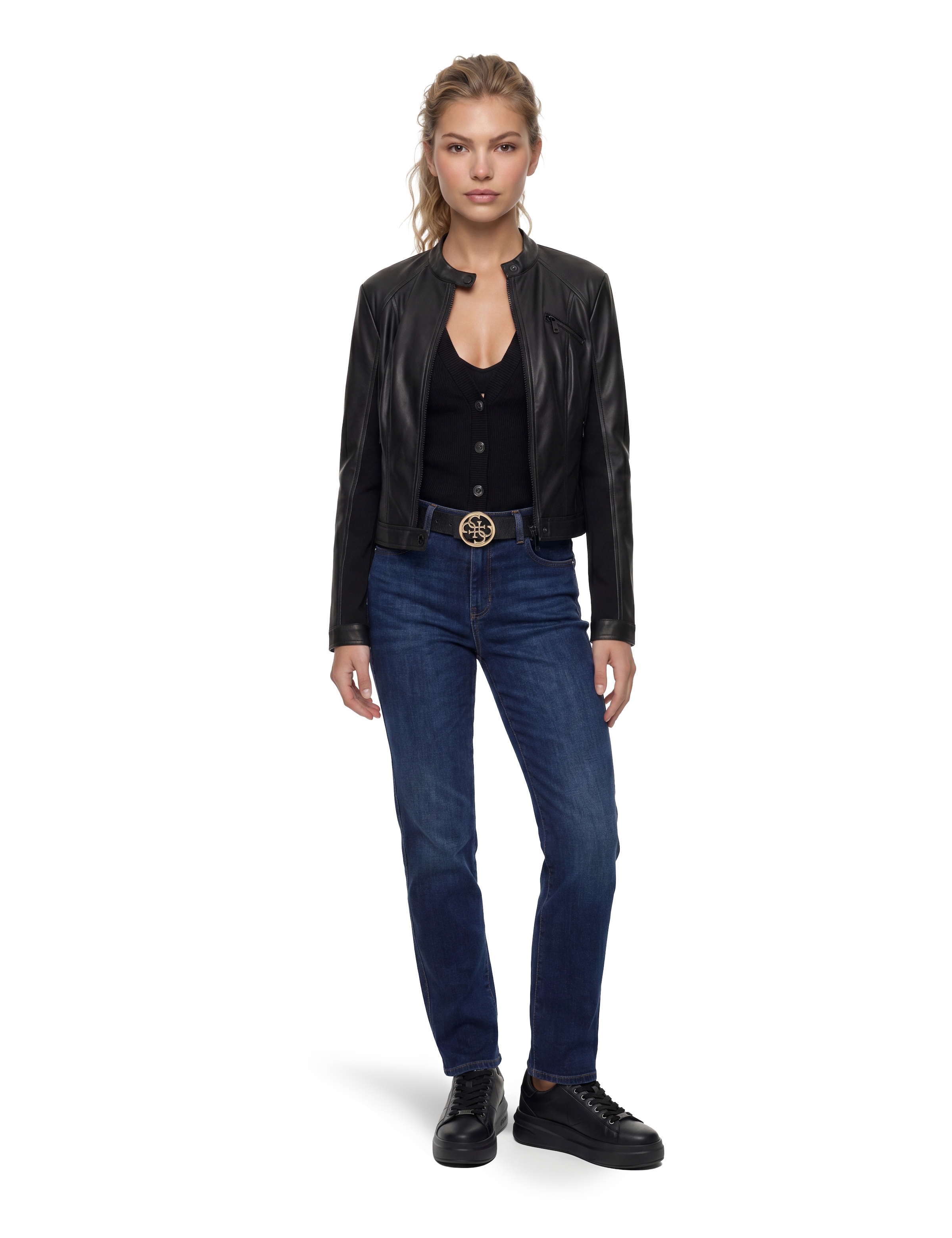 Guess Straight-Jeans »SEXY STRAIGHT« mit hohem Bund, Stretch-Denim