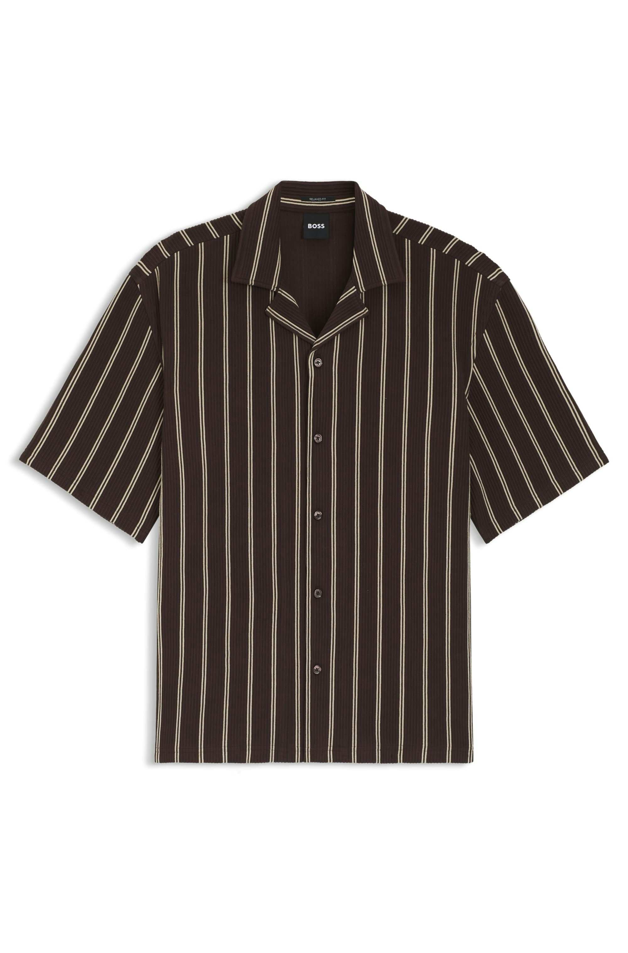 BOSS Kurzarmhemd »C-LARS CAMP B-262« mit Freizeitkragen, Relaxed Fit