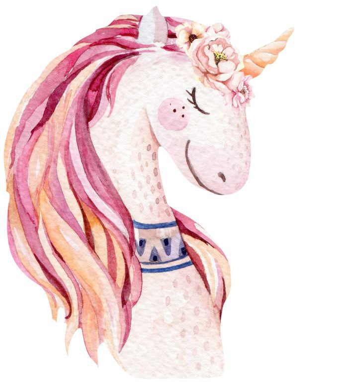 Wall-Art Wandtattoo »Rosa Einhorn Kinderzimmer«, (1 St.)