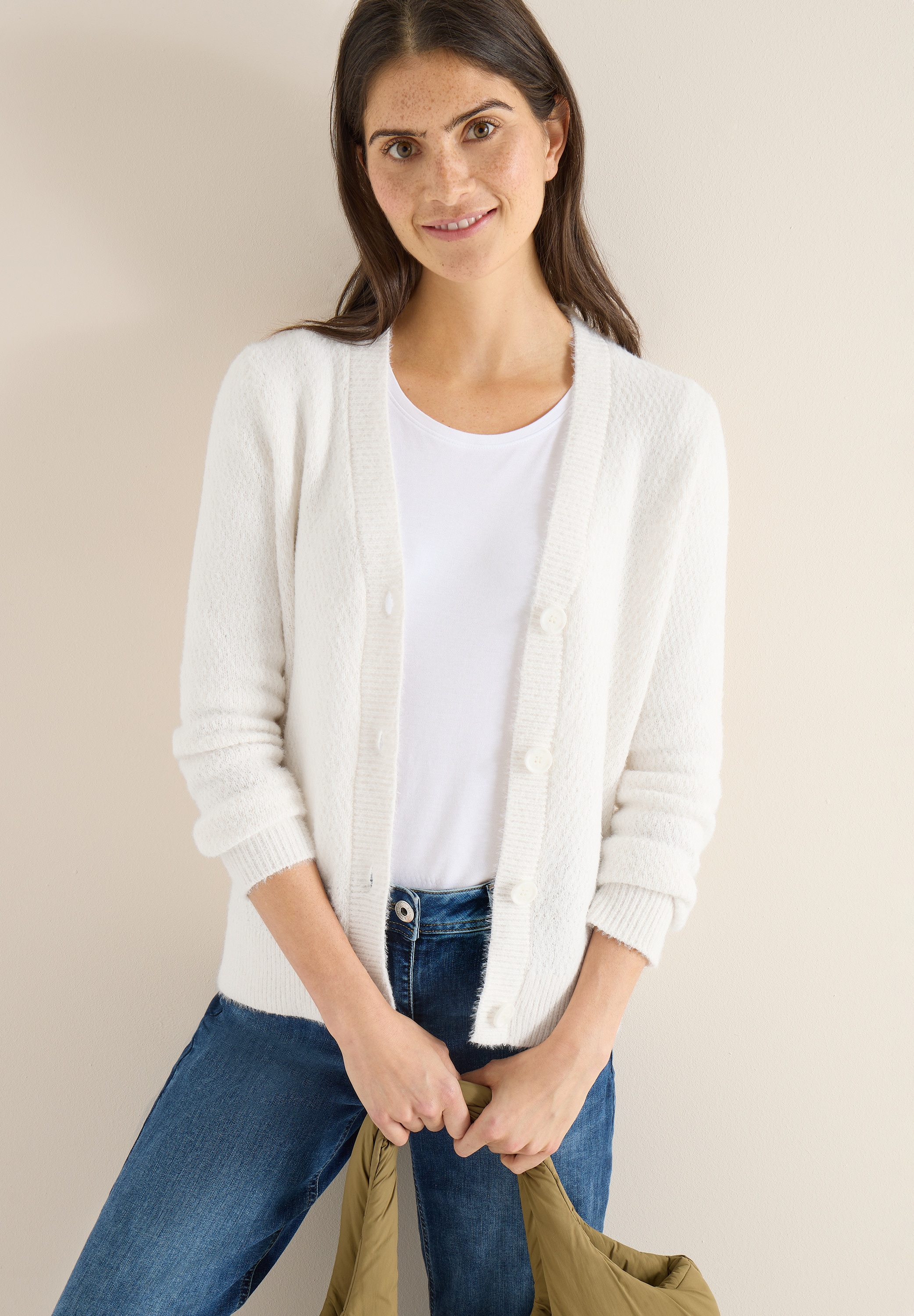 Cecil Cardigan in flauschiger Federgarn-Qualität