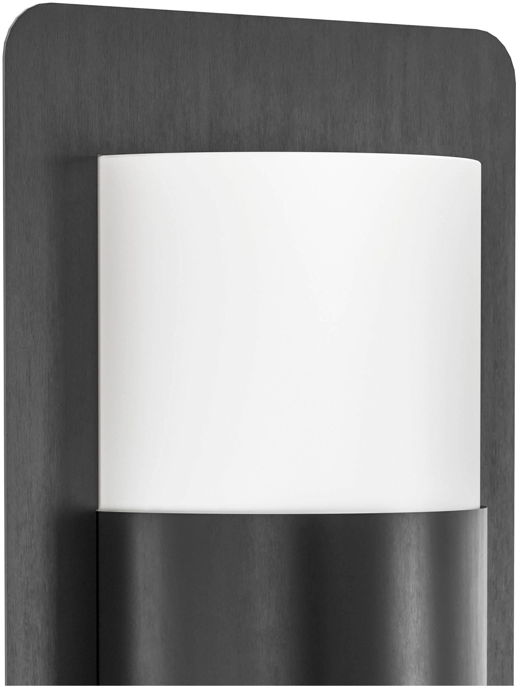 EGLO Wandleuchte »Cistierna Wandlampe, Außenlampe aus Stahl und Kunststoff, IP44, E27« E27 1 Stk. Wand-/Deckenleuchte - L18 x H35 x AL9 cm - anthrazit - 2X10W exkl.