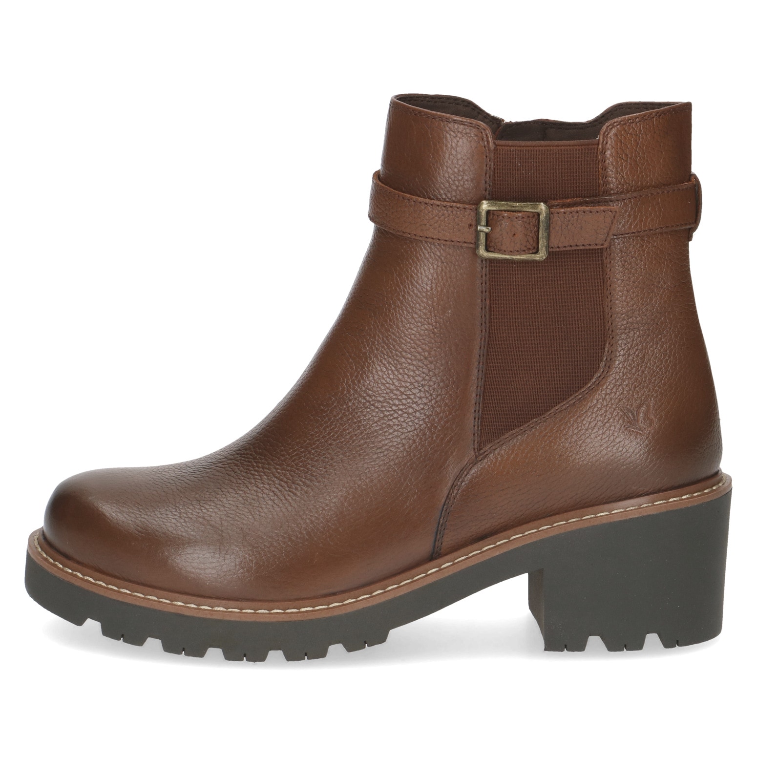 Caprice Chelseaboots  , Blockabsatz, Herbstboots, Stiefelette mit dezenter Zierschnalle