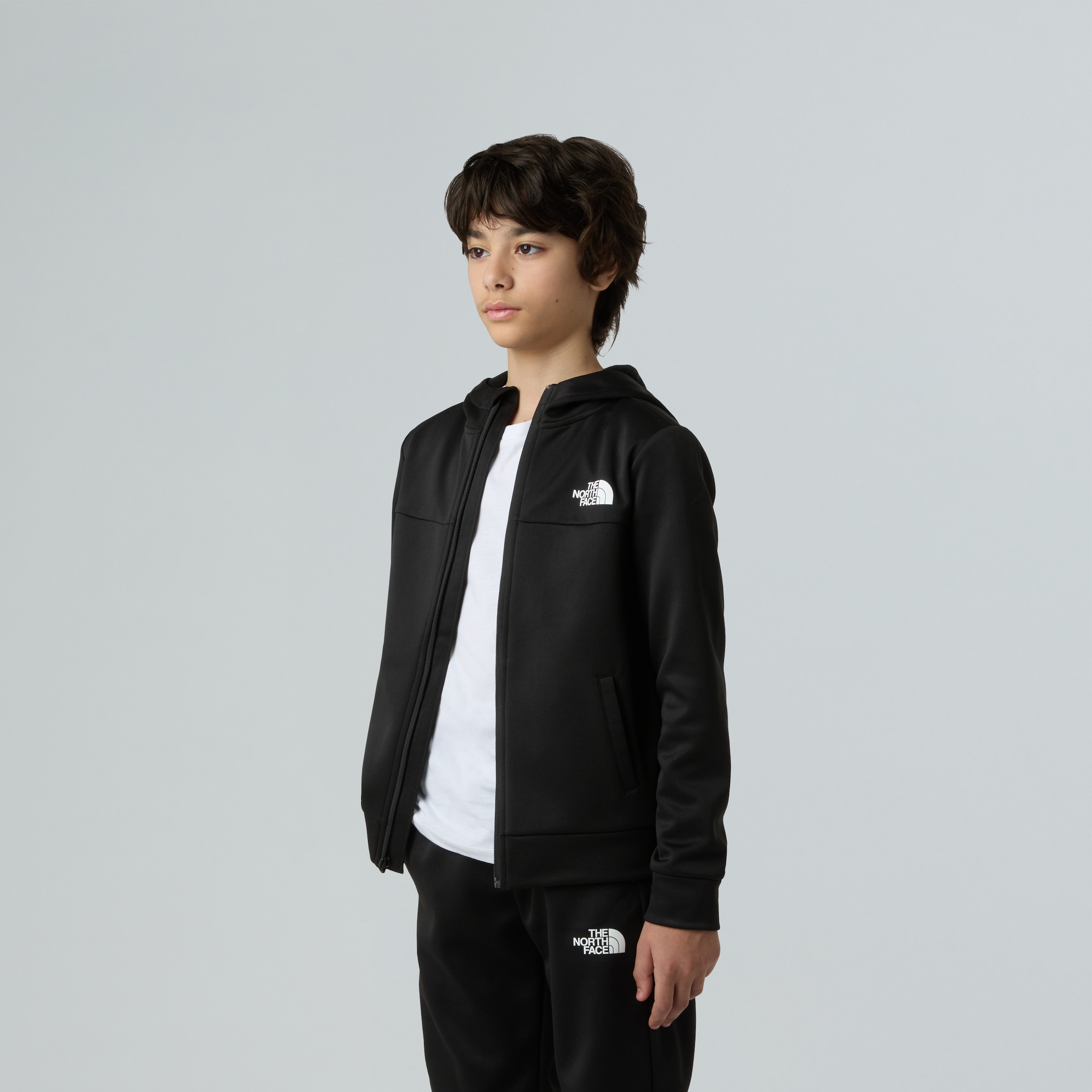 The North Face Fleecejacke »TEEN REAXION FZ HOODIE« 1 Stk. tlg. für Jugendliche, sportlicher Stil, mit Reißverschluss