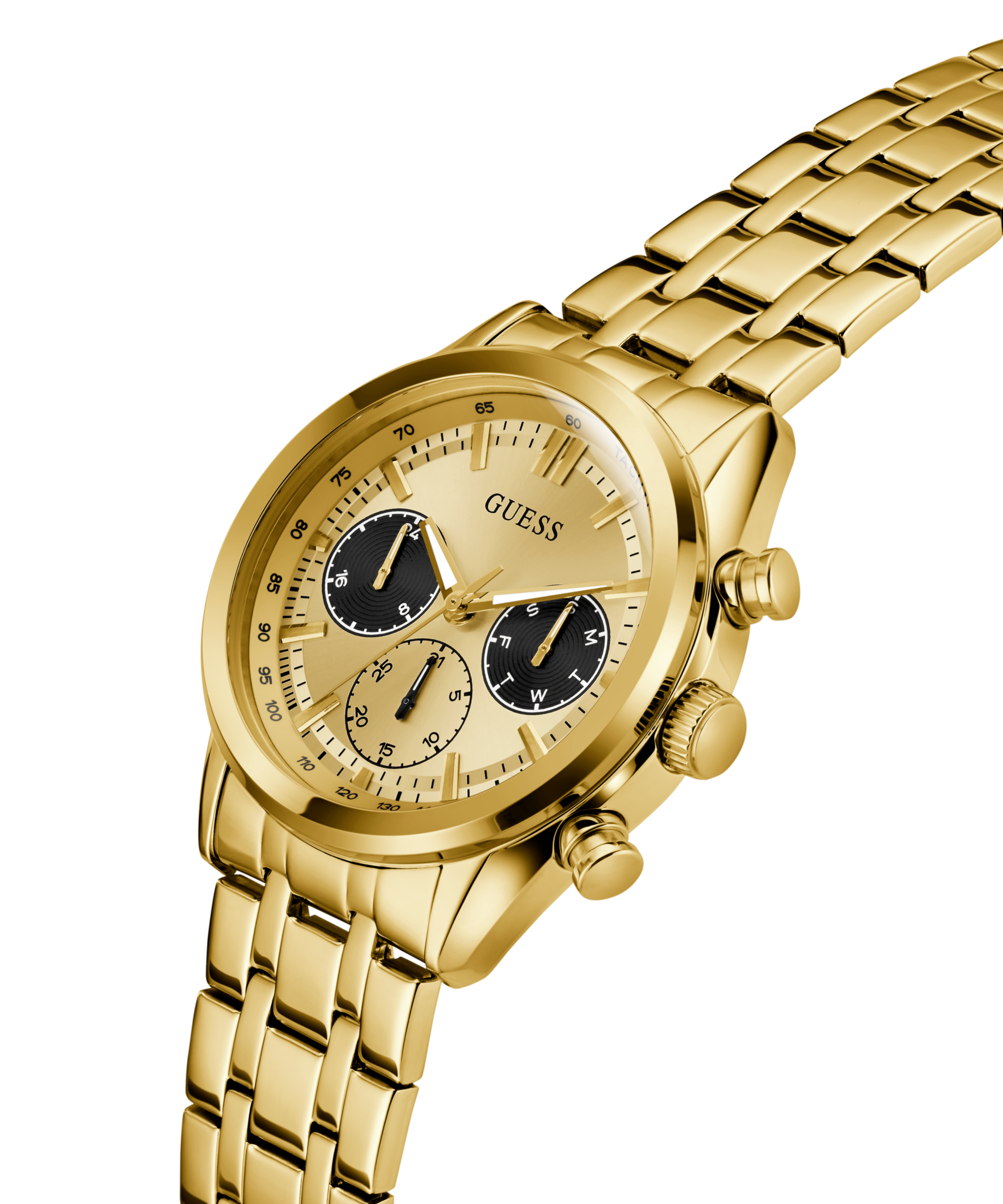 Guess Multifunktionsuhr »DAWSON« Quarzuhr, Armbanduhr, Herrenuhr, Edelstahlarmband