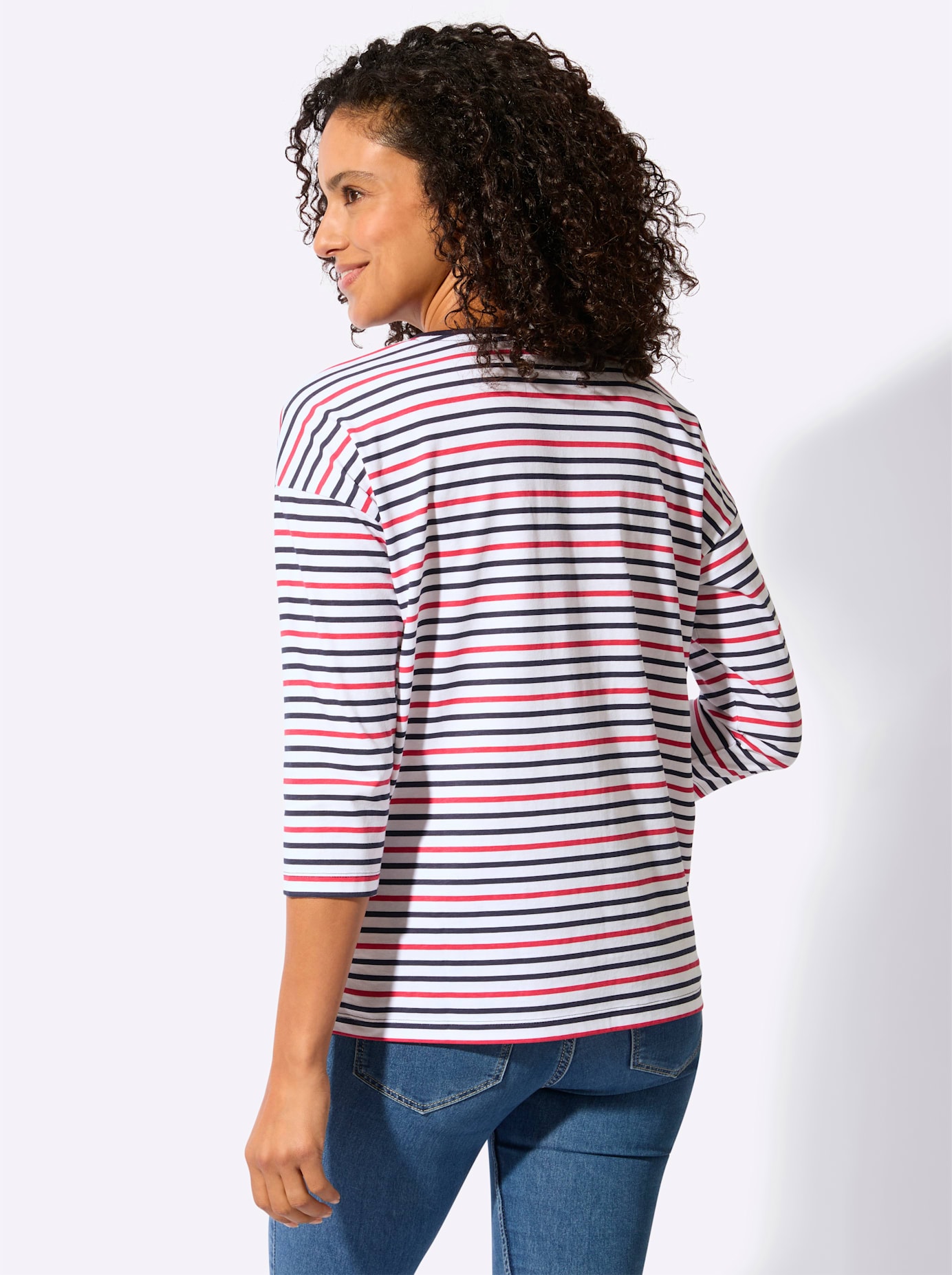 Casual Looks 3/4-Arm-Shirt »Ringelshirt«, 1 tlg.
