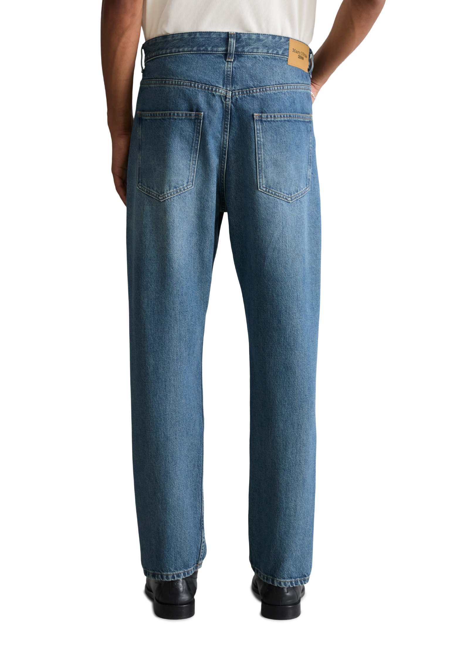 Marc O'Polo DENIM Tapered-fit-Jeans Model Runne tapered aus reiner Bio-Baumwolle