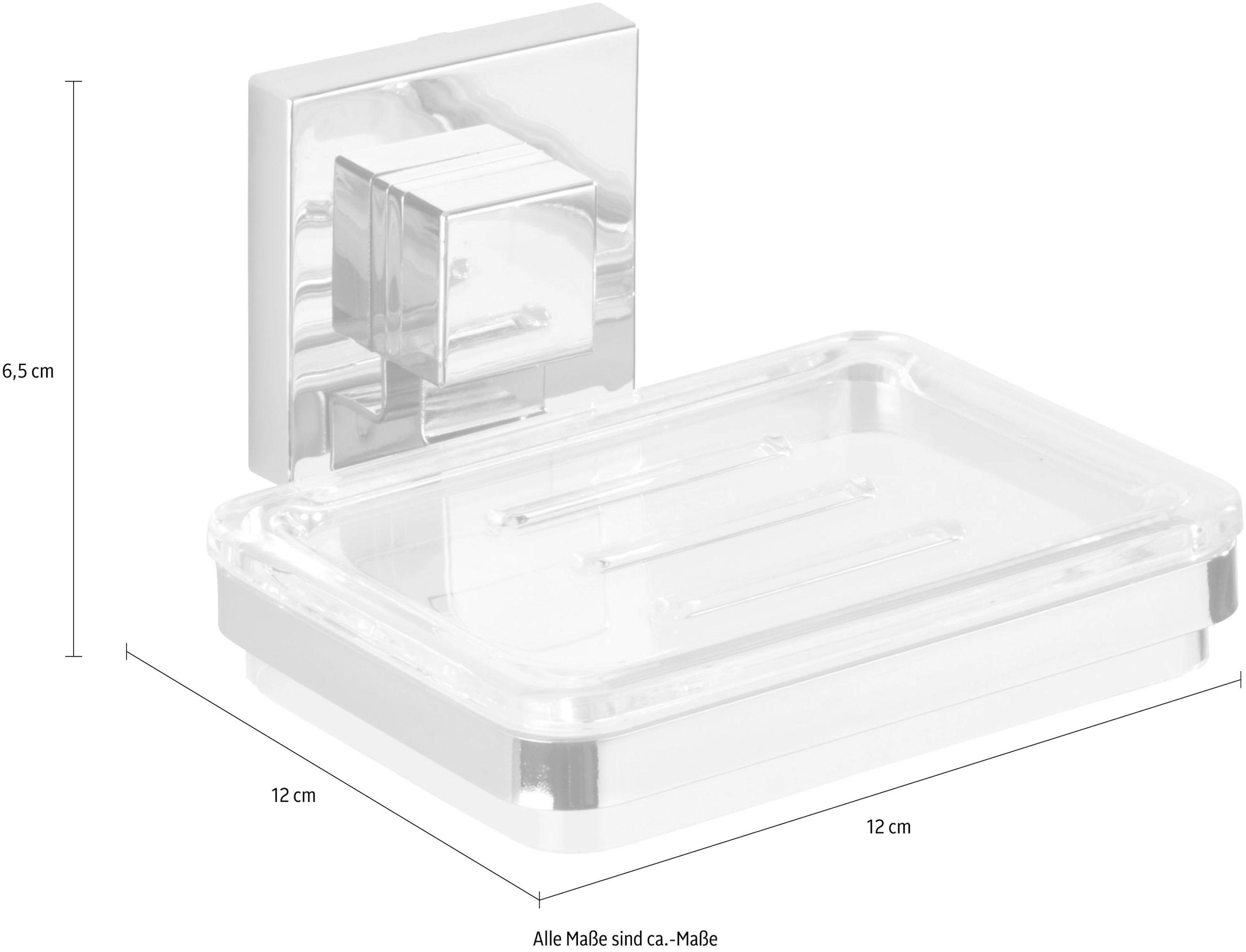 WENKO Seifenhalter »Quadro«, (1 St.), Vacuum-Loc®