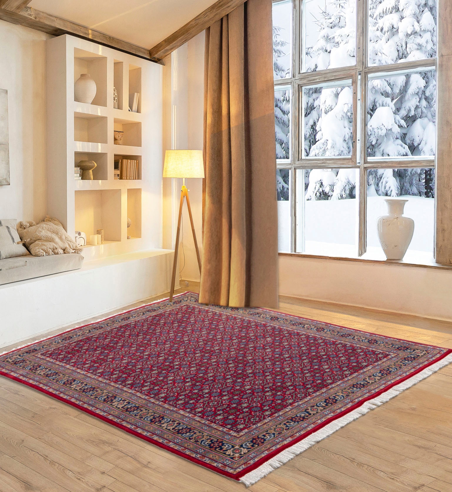 Home affaire Orientteppich »BH Oriantal«, rechteckig, reine Wolle, handgeknüpft, orientalisches Design, Wohnzimmer