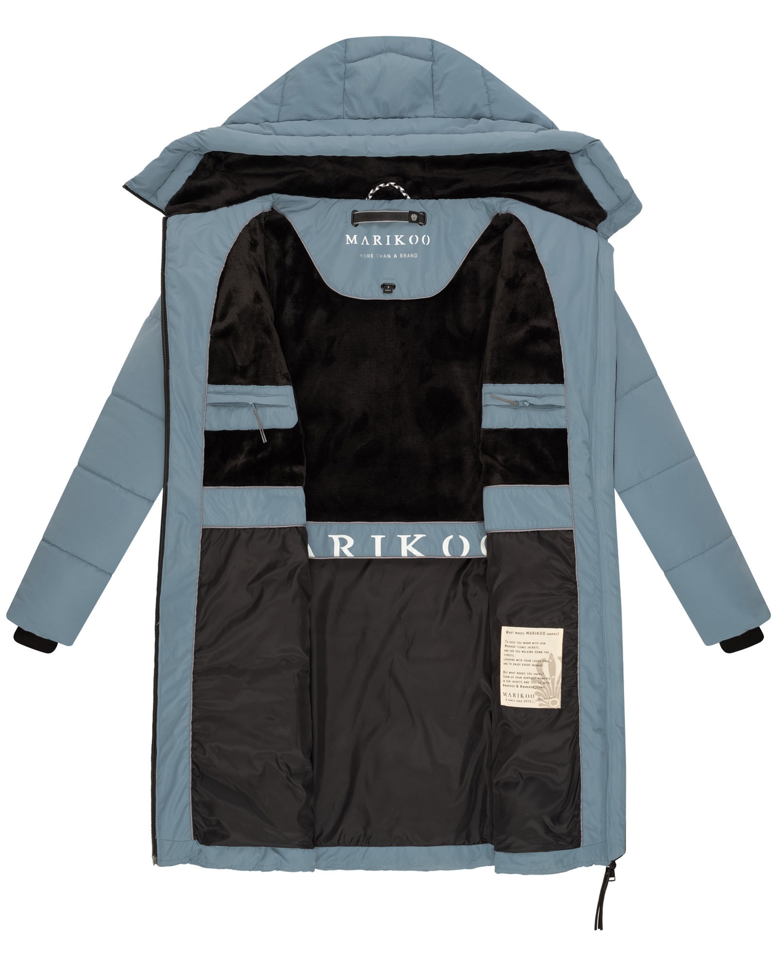 Marikoo Winterjacke »Marikoo Natsukoo Damen Winter Steppjacke lang B978«