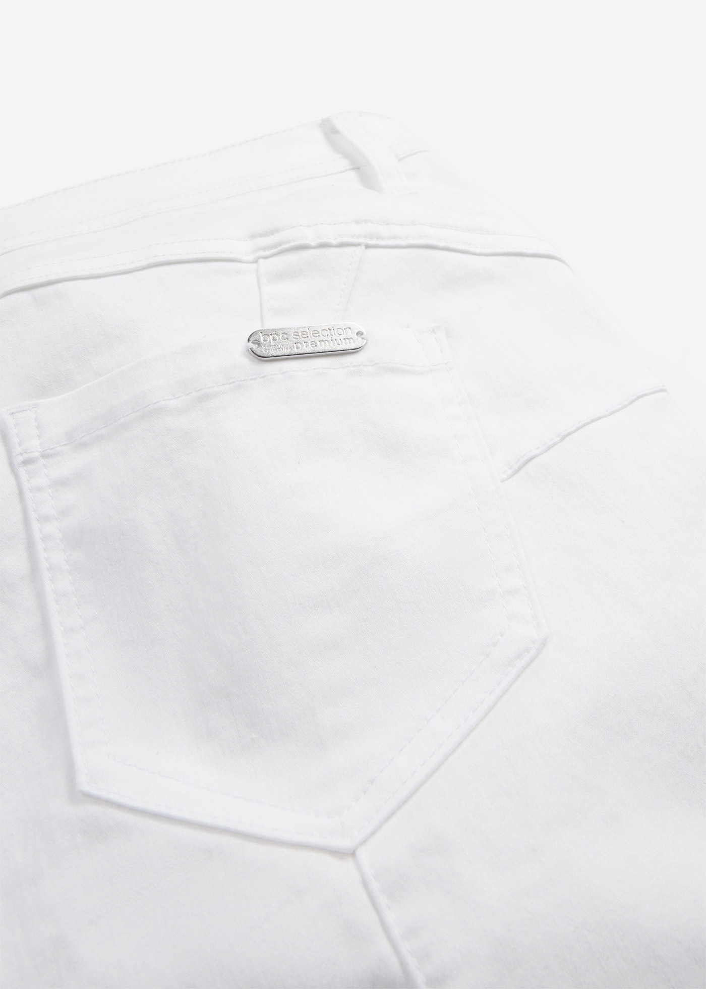 bonprix Stretch-Hose »Stretchhose aus Baumwolle«  aus Baumwolle, Polyester und Elasthan, Slim Fit Passform, 7/8-Länge