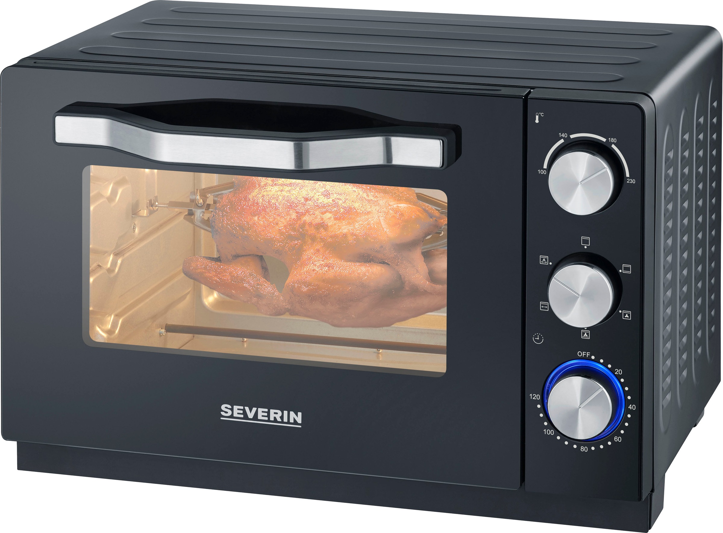 Severin Minibackofen »TO 2071«, Ober-/Unterhitze-Umluft, 1380 W