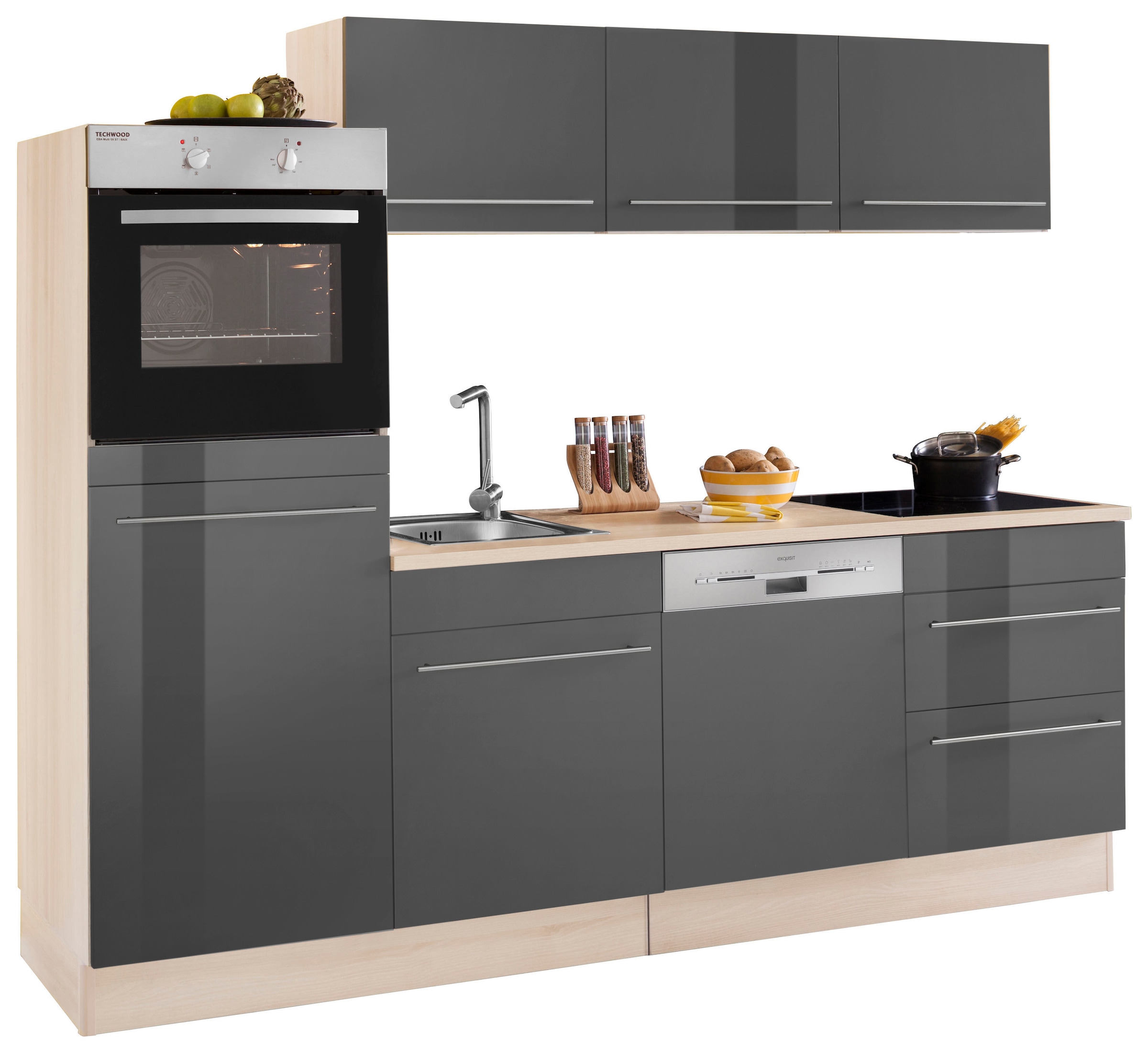 OPTIFIT Küche »Bern«, Breite 240 wählbar cm, online ohne E-Geräte, kaufen der OTTO bei Arbeitsplatte Stärke