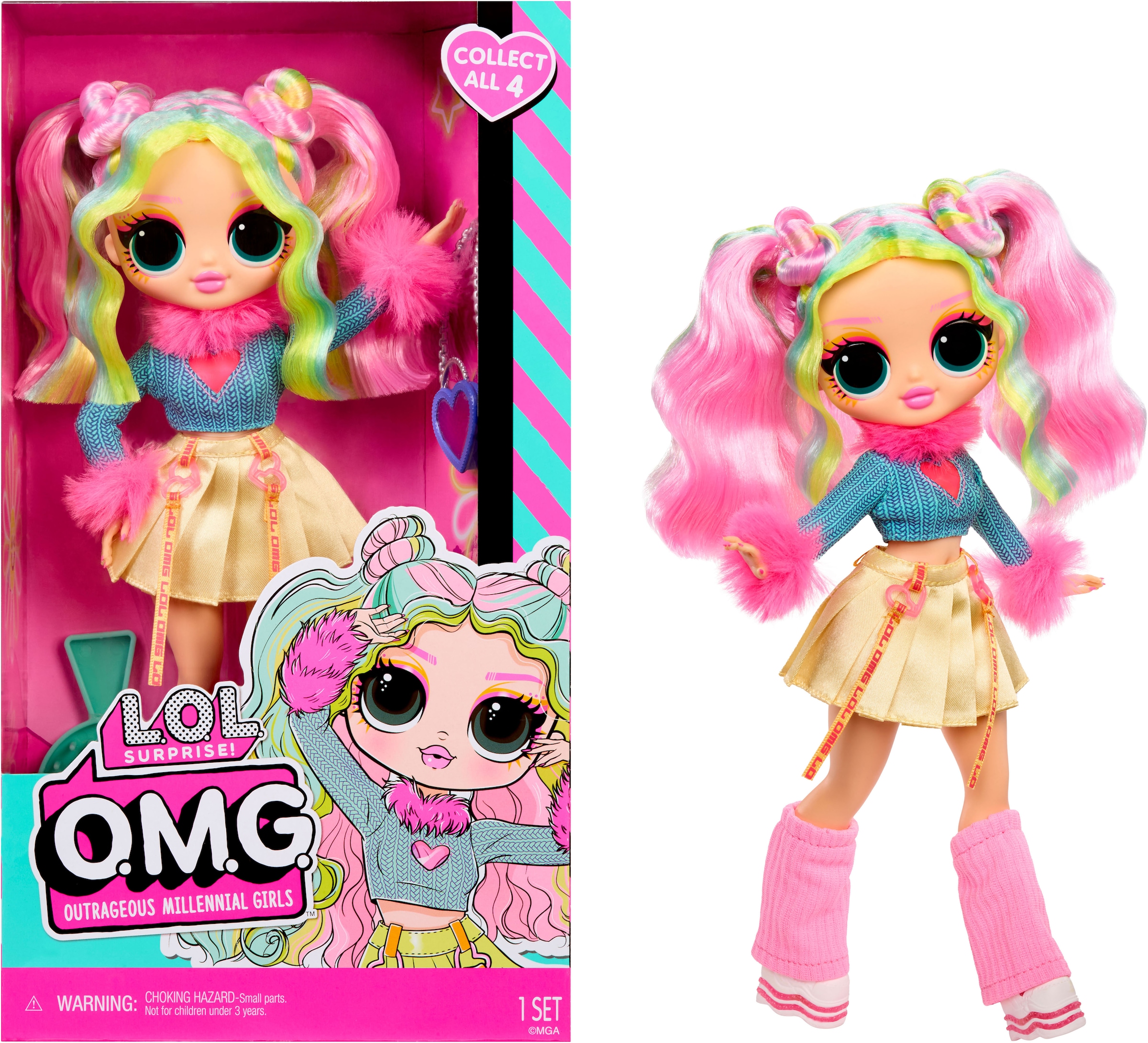 L.O.L. SURPRISE! Anziehpuppe »L.O.L. Surprise OMG Entry Doll - Bubblegum D.J.«