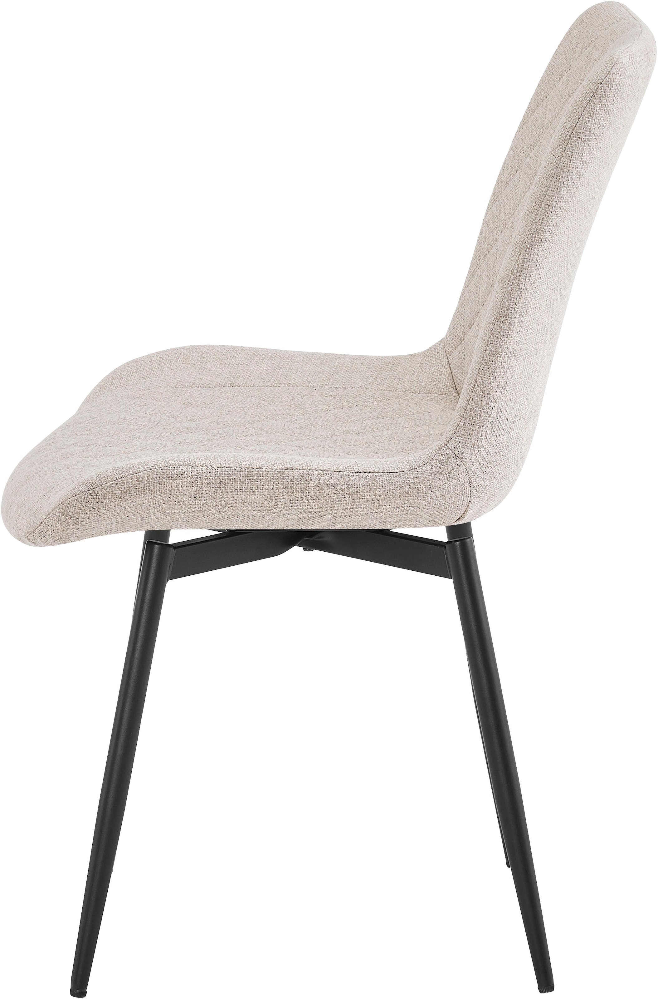 OTTO home Esszimmerstuhl »Juniper, 2er-Set« () 2 Stk.Stuhl aus Webstoff mit moderner Rautensteppung und 360° Drehfunktion