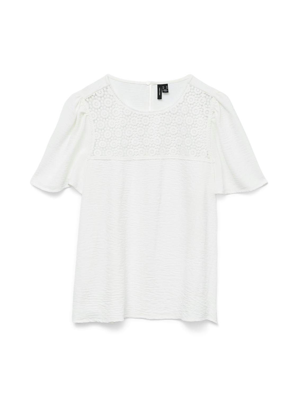 Vero Moda Blusentop »VMALVA CROCHET SS TOP WVN GA«