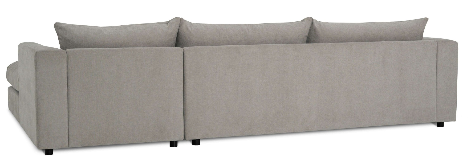 LeGer Home by Lena Gercke Ecksofa »Avelina«, (2 St.), Breite 297 cm, in Cord- und Chenille- Stoff, Rückenkissen mit Federn