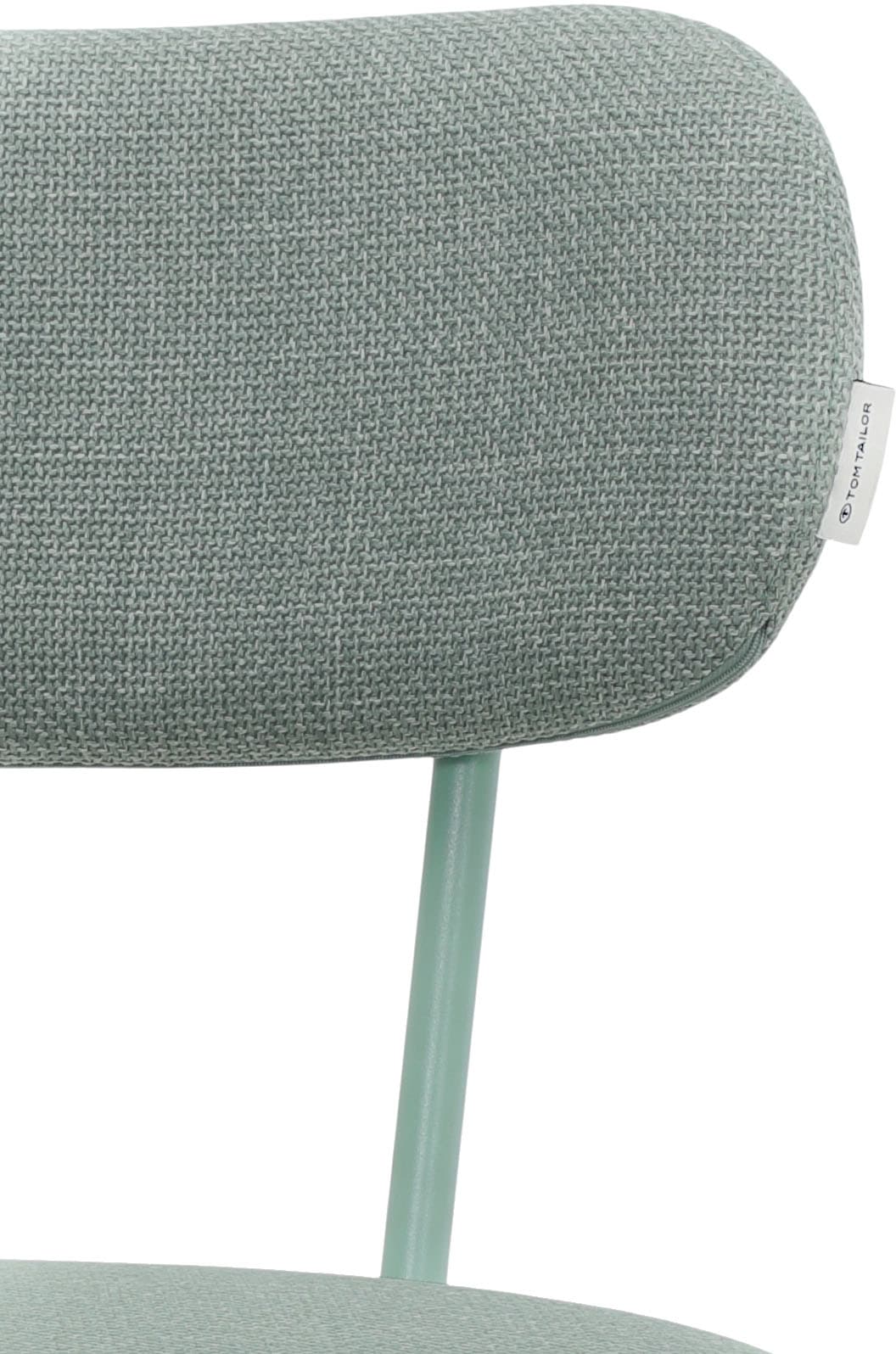 TOM TAILOR HOME 4-Fußstuhl »SOFT PAD CHAIR« (Set) 2 Stk. Webstoff Esszimmerstuhl, 4-Fußgestell, mit Rückenausschnitt