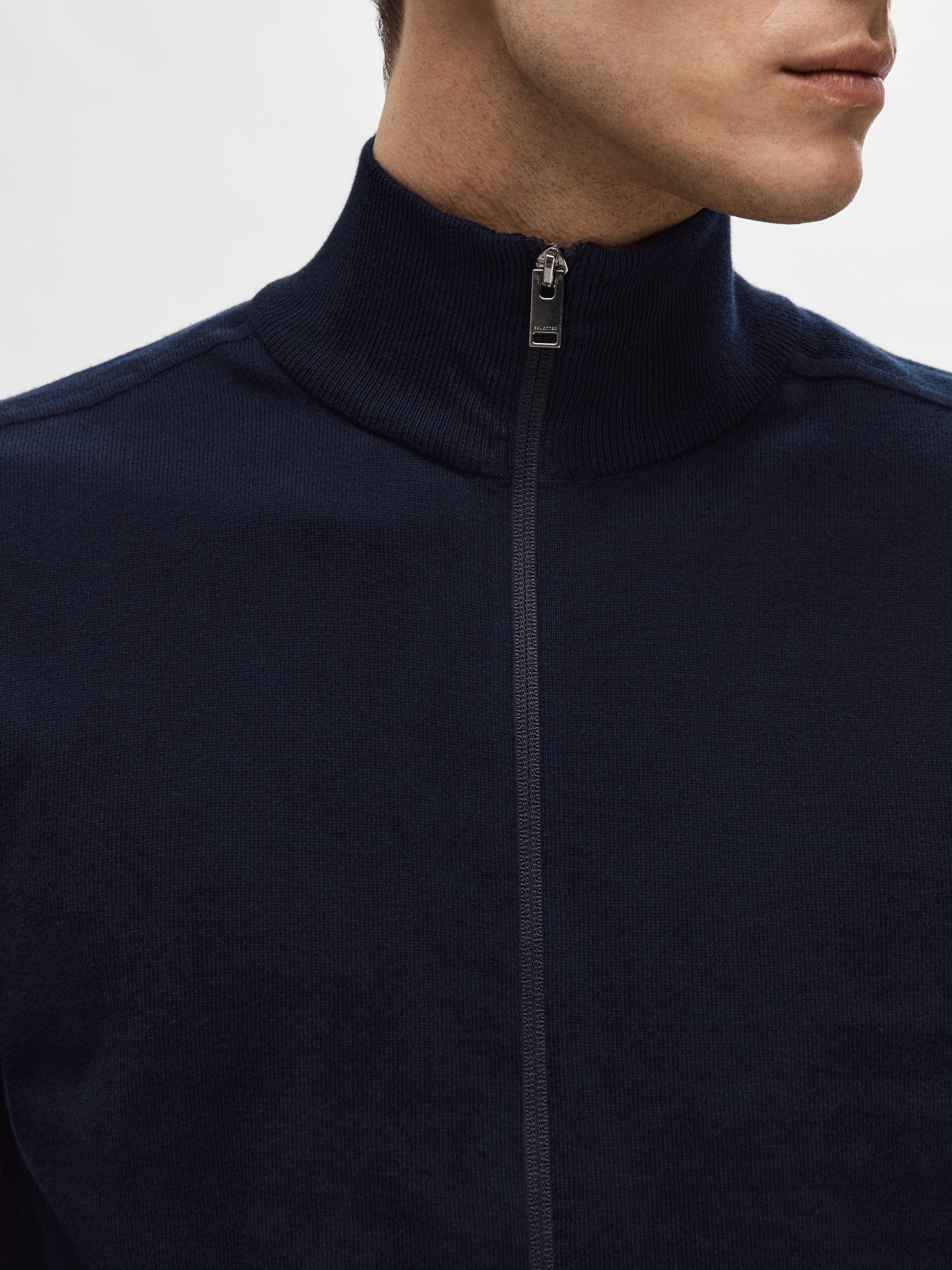 SELECTED HOMME Strickjacke »SLHBERG FULL ZIP CARDIGAN NOOS«
