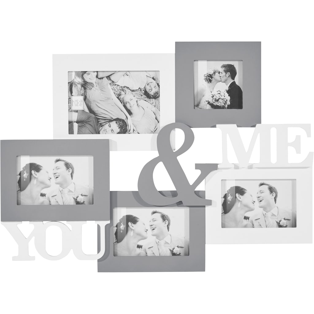 my home Bilderrahmen Collage »YOU & ME«, für 5 Bilder