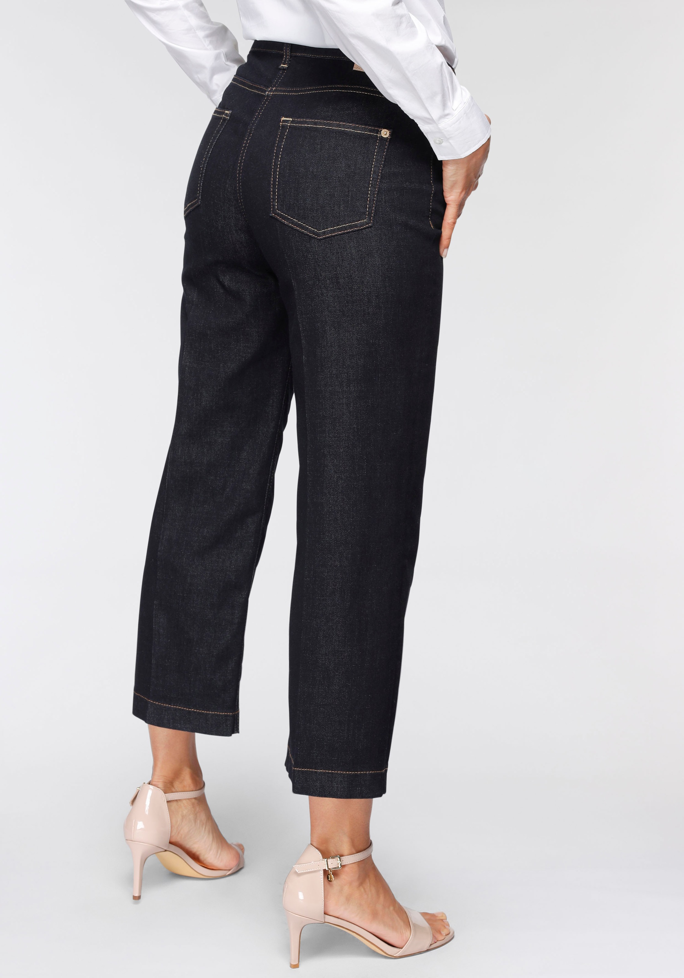 MAC Weite Jeans »Rich-Culotte Sylvie Meis«, Weiter Culotte-Schnitt mit Sylvie Meis